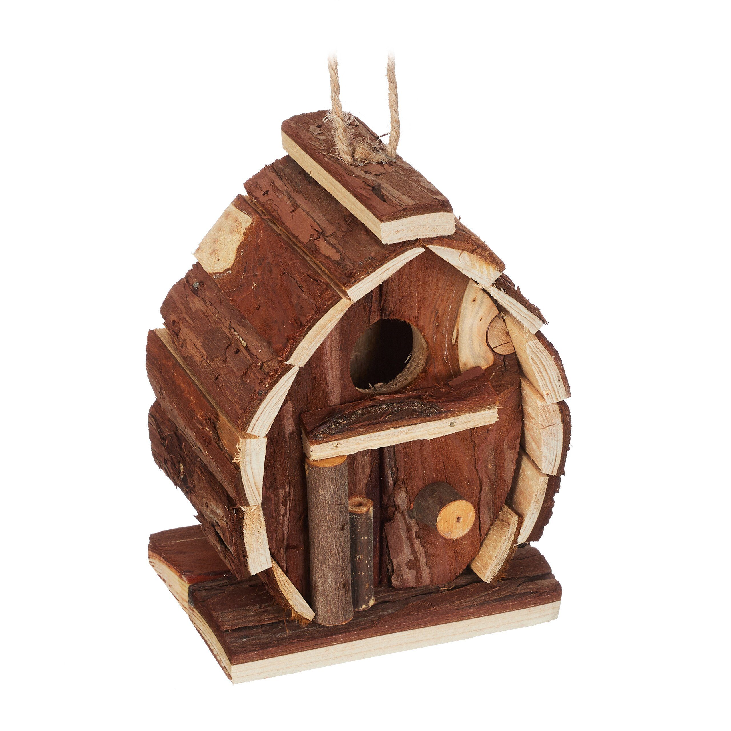 relaxdays Vogelhaus Uriges Deko Vogelhaus günstig online kaufen
