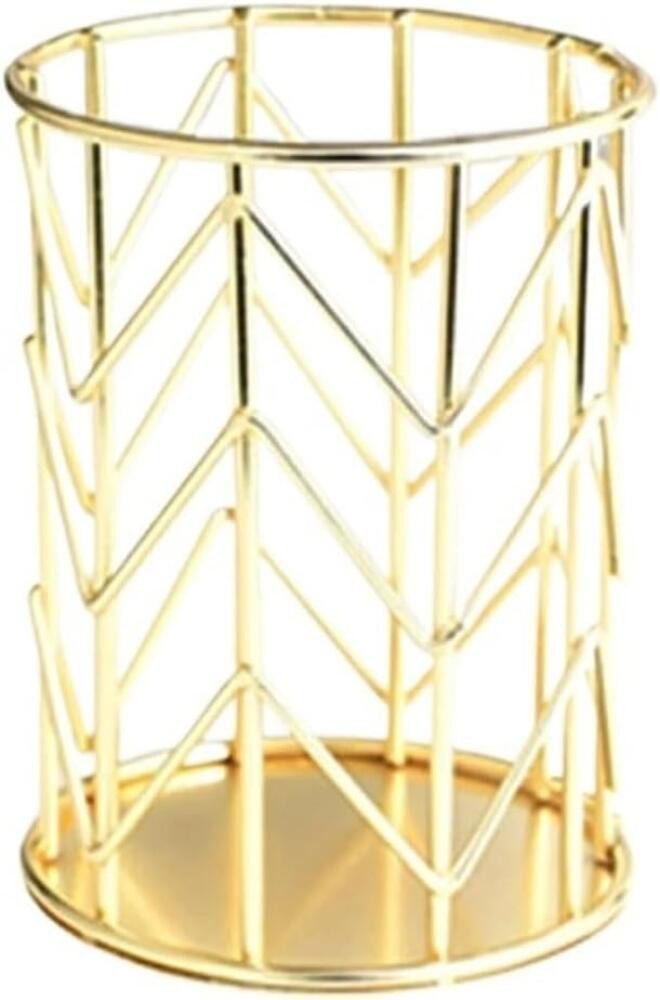 FELIXLEO Küchenorganizer-Set 5 Stk Stiftehalter Metall Gold Roségold Büro Schule Organizer 8x10,7cm, (1-tlg)