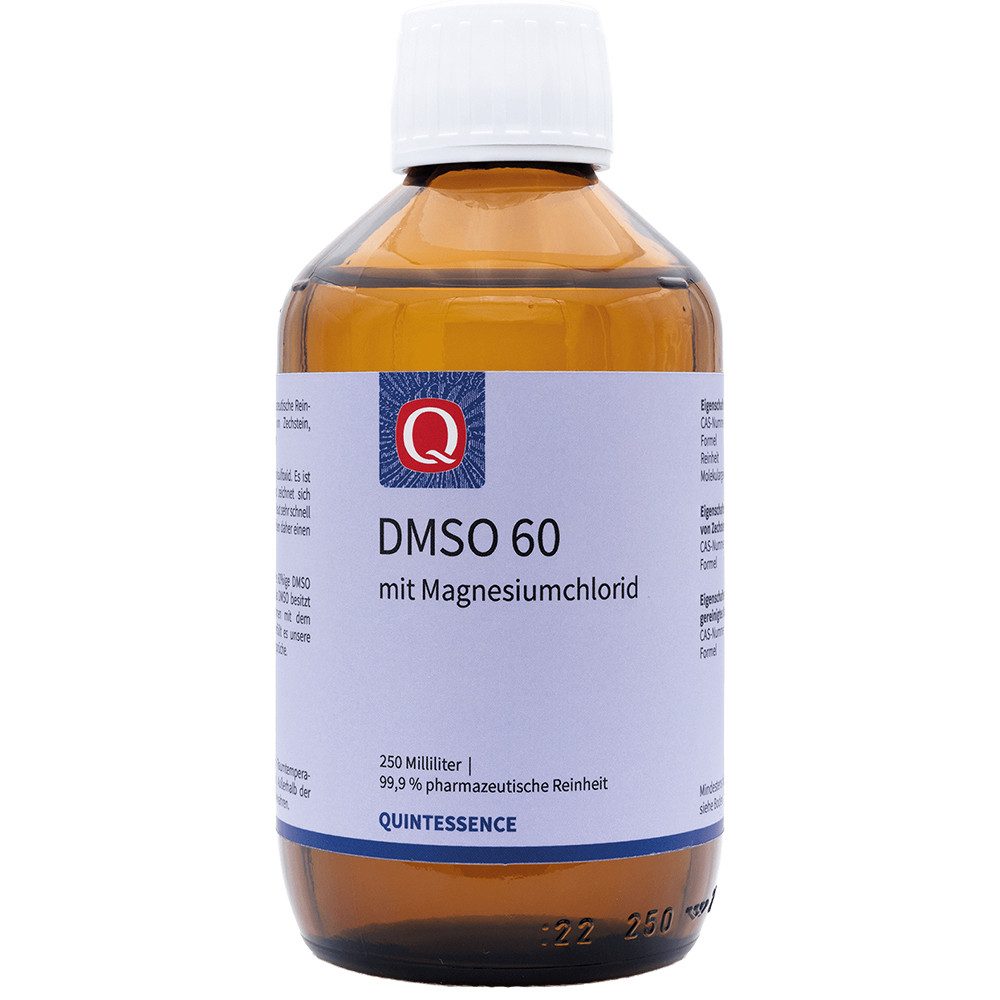 Quintessence Körperpflegemittel DMSO 60 250 ml – 60 % DMSO in 99,9 % Reinheit mit Magnesiumchlorid, - Hochwertige Premiumqualität