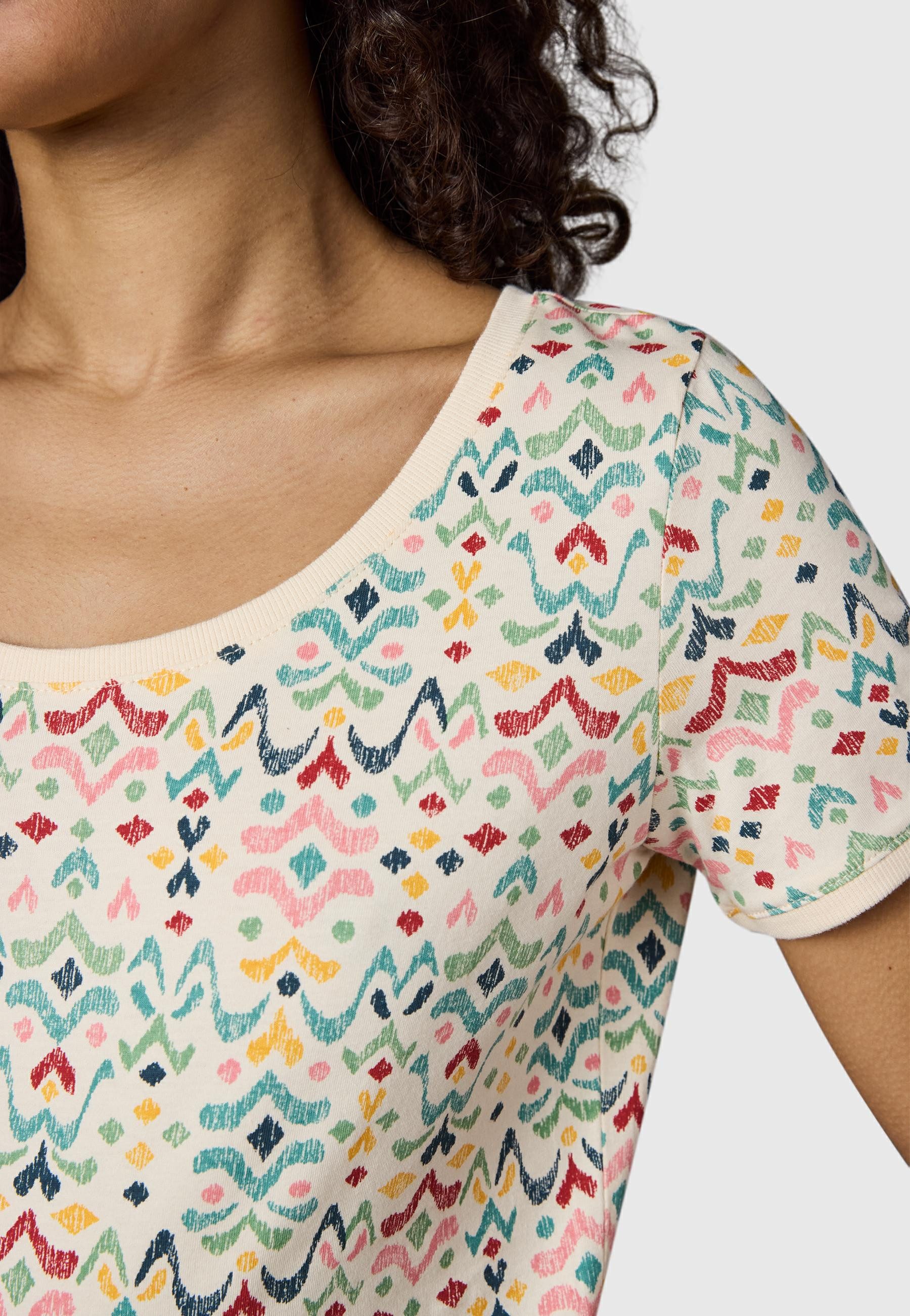 Ragwear Minikleid Baomi Print YOUMODO Gemustertes kurzes Sommerkleid mit Taillenkordel – Bild 5 von 5