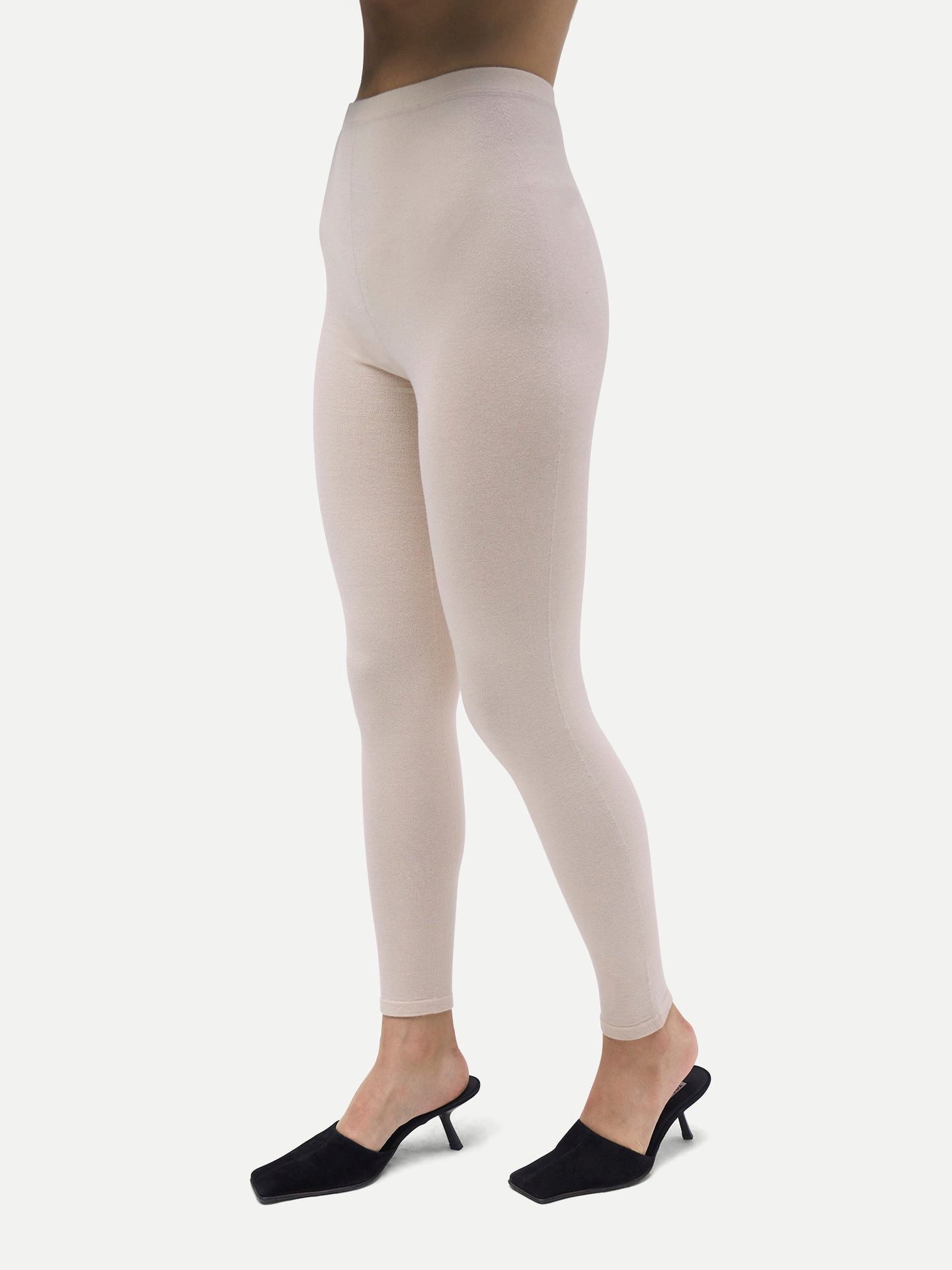 GOBI Cashmere Strickhose Damen Leggings aus Seide und Kaschmir