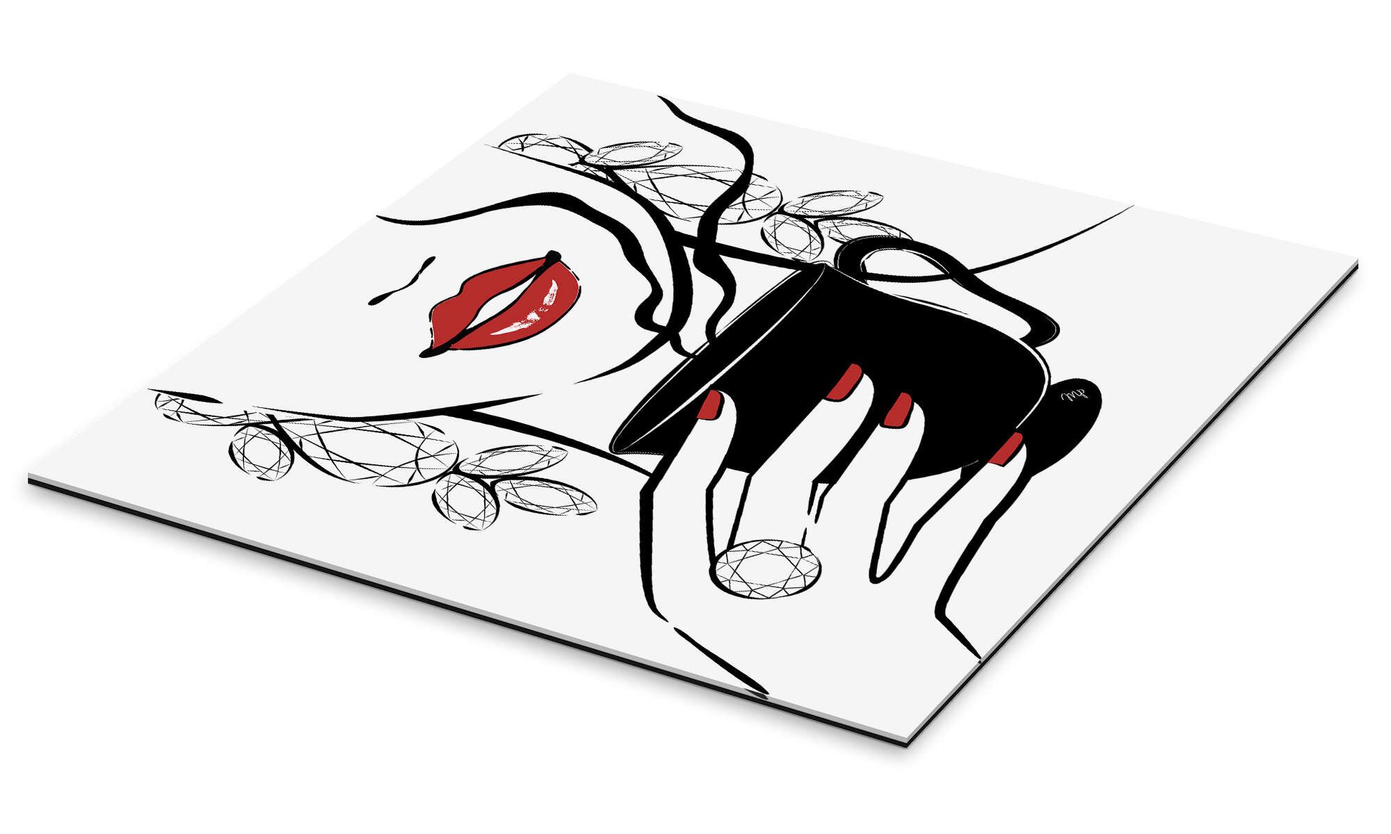 Posterlounge Poster Martina illustration, Kaffee-Zeit, Küche günstig online kaufen