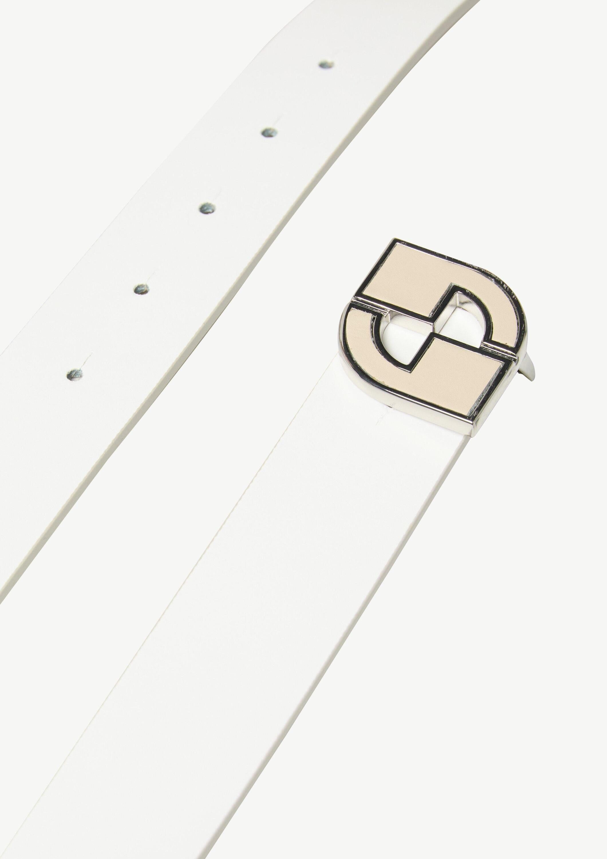comma Ledergürtel Taillengürtel Wendegürtel mit lederbezogener Logoschließe