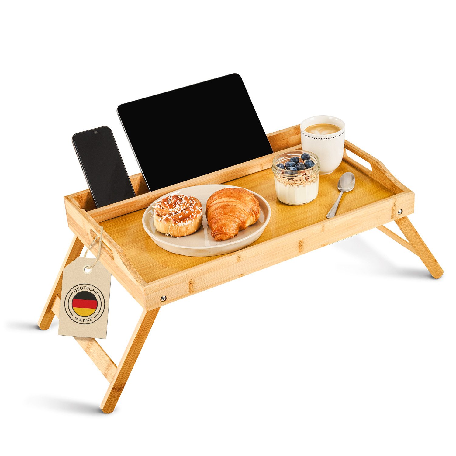 Blumtal Tabletttisch Betttablett aus Bambus mit günstig online kaufen