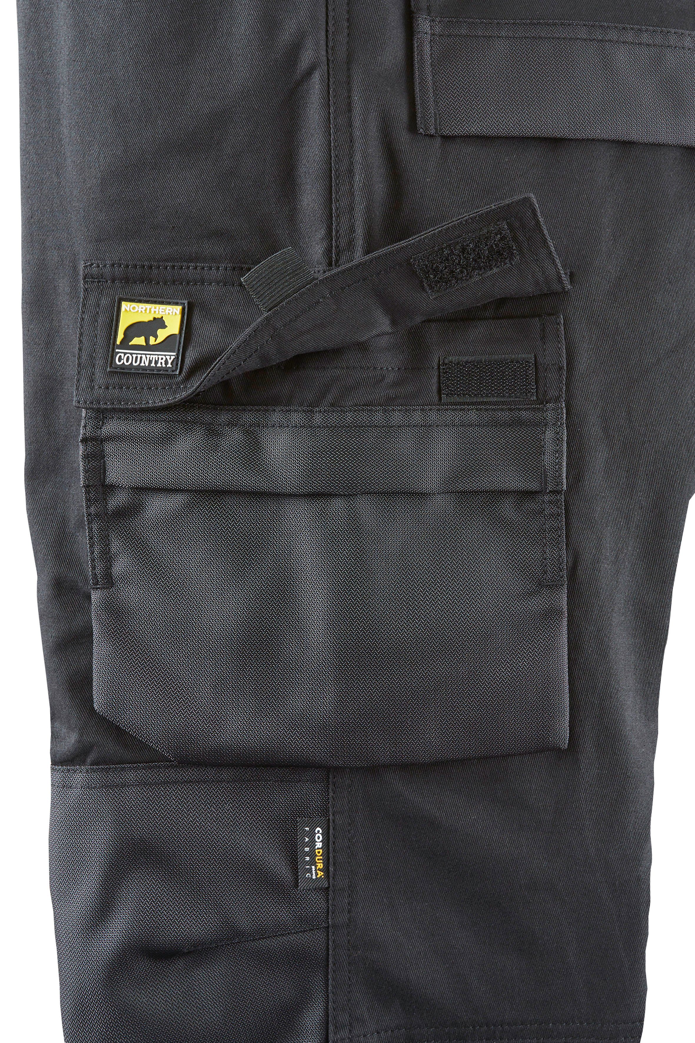 Northern Verlängerung premium (einfache cm, Original Elementen) der Verstärkung, Country um Hose Taschen Arbeitshose mit viele work CORDURA® 3 reflektierenden elastischer Bund, mit