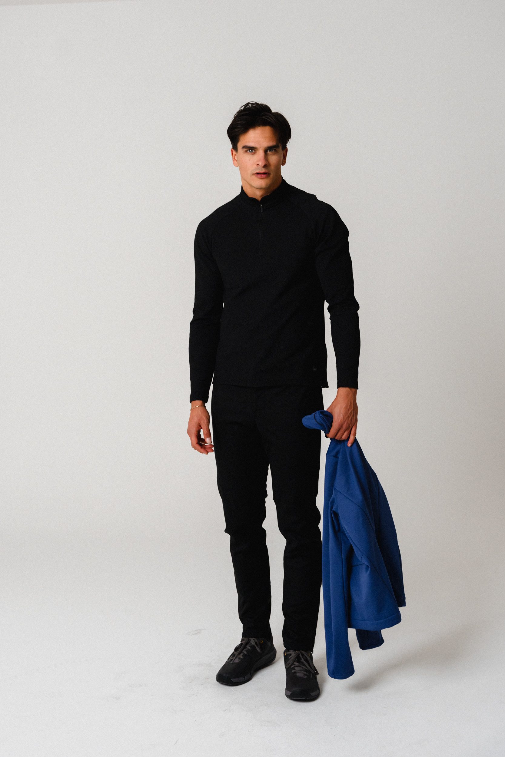 Gonso Radtrikot Essential Jersey Longsleeve Therm M Herren Radtrikot half-zip, langarm Trikot, Semi Fit