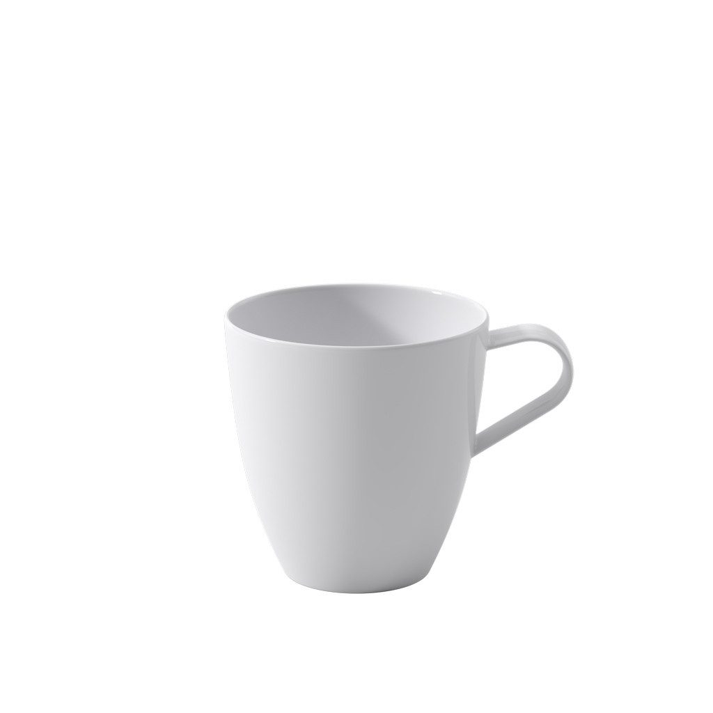 Villeroy & Boch Tasse Pura Henkelbecher 12x9x9cm, 1-tlg., Porzellan, Premium Bone Porcelain, mikrow.- & spülm.sicher, Made in Germany