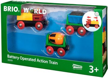 BRIO® Spielzeug-Eisenbahn BRIO® WORLD, Zug mit Batterielok, mit LichtMade in Europe, FSC® - schützt Wald - weltweit