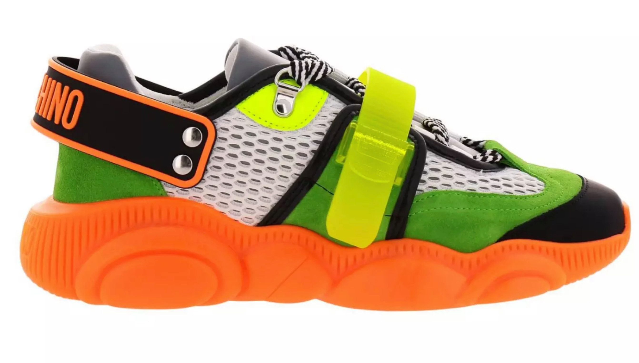 Moschino COUTURE Limited Special Edition Teddy Bear Fluo Trainers Sneaker Limitierte Edition mit speziellem Packaging
