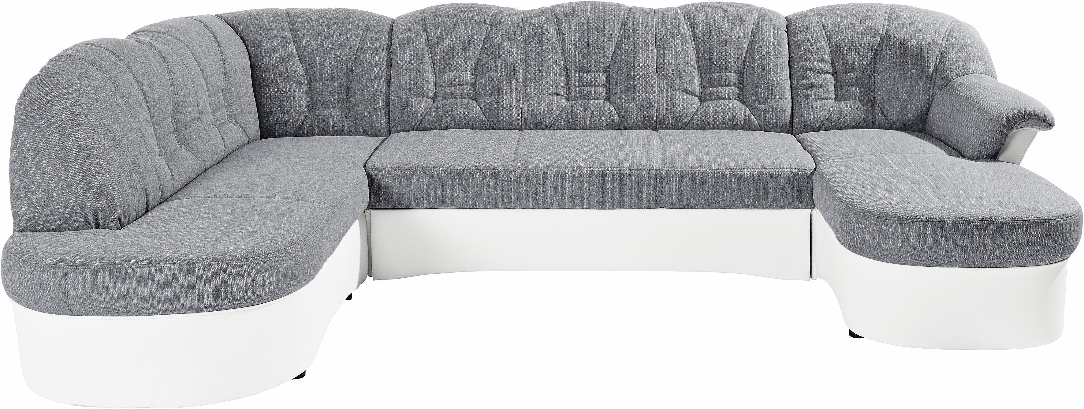 DOMO collection Wohnlandschaft "Elva, zeitlose Formensprache, elegante Rück günstig online kaufen