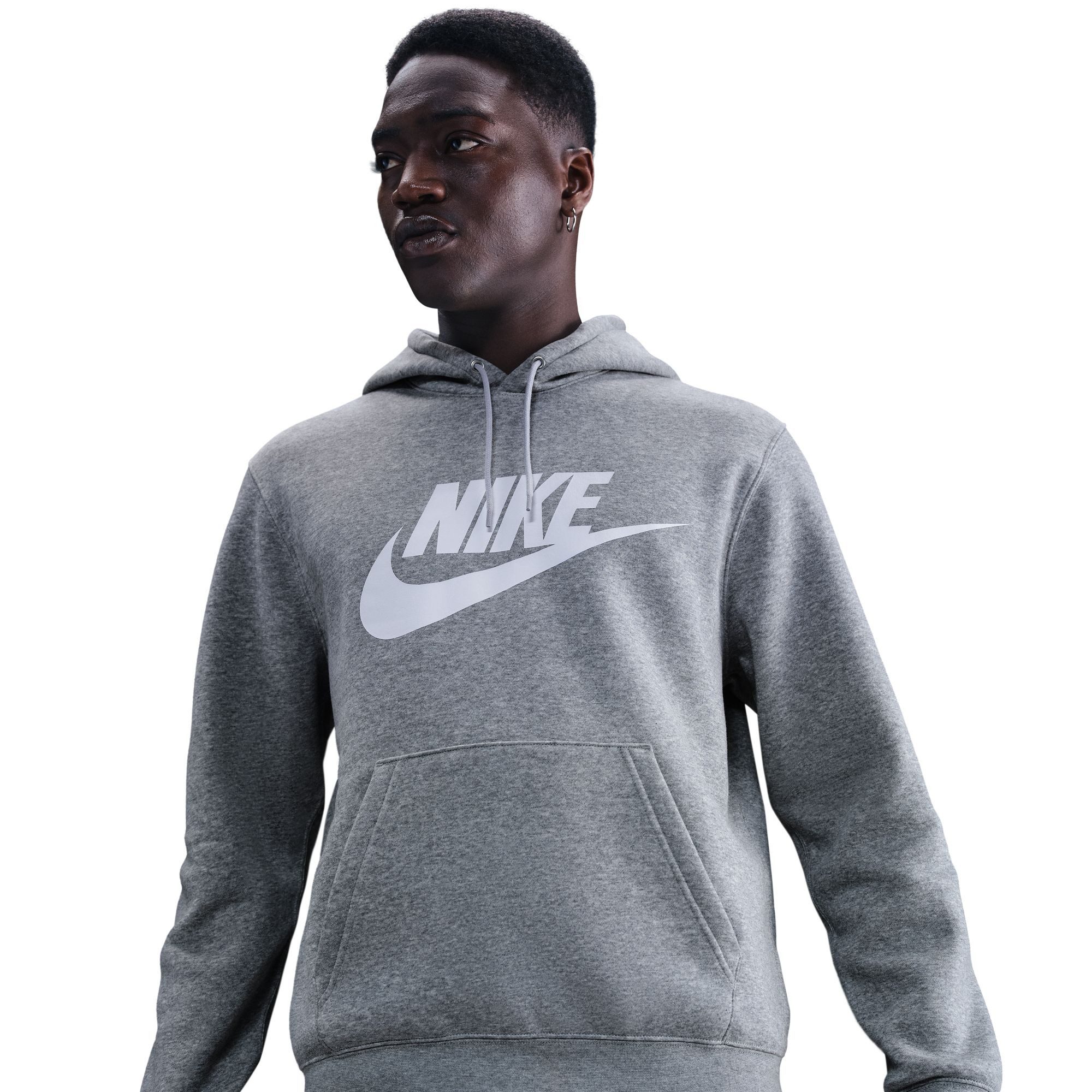 Nike Sportswear Kapuzensweatshirt M NK CLUB BB PO GFX HOODIE sportlicher Stil, Kurzarm-Design, Rundhalsausschnitt