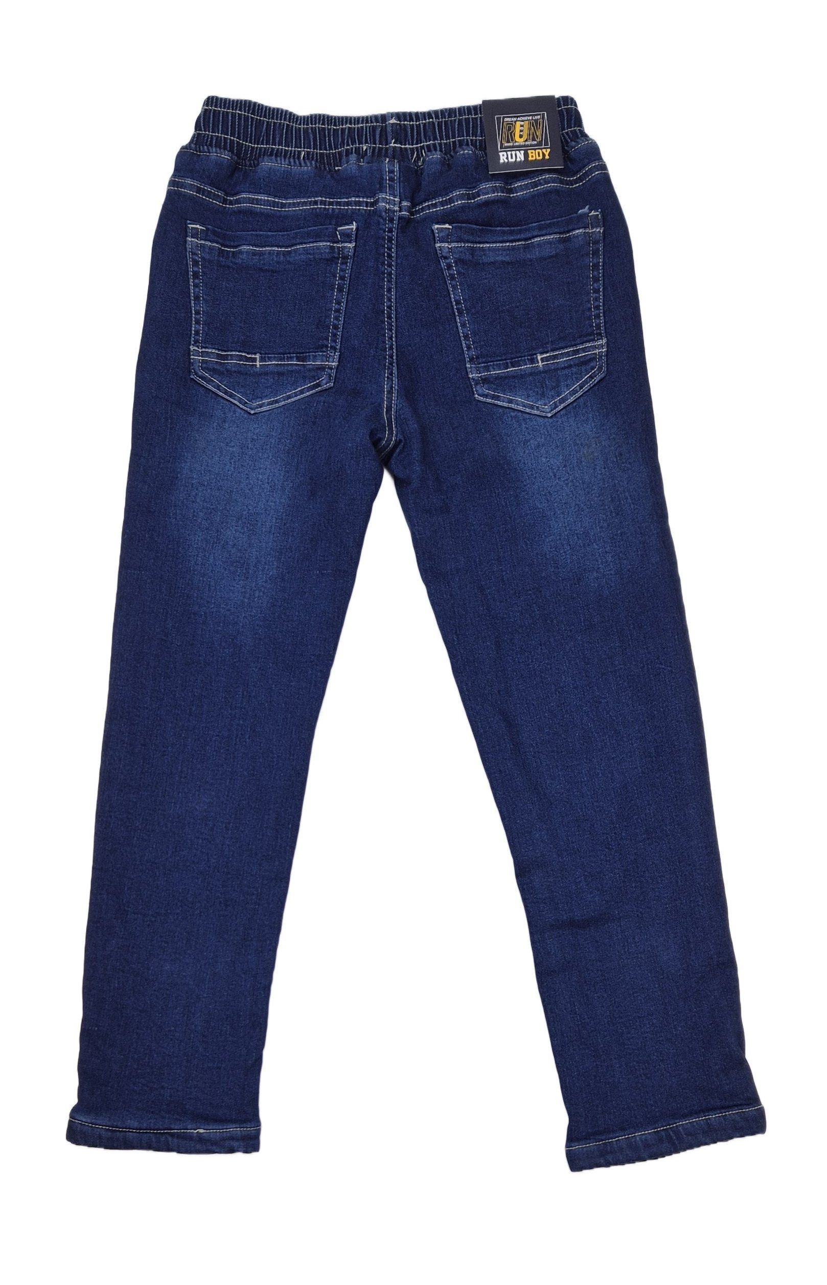 Hessis Thermojeans Gefüttert für Jungen – warme Winterhose mit Fleecefutter JT361 Gefütterte Jeanshose, mit Stretch-Anteil
