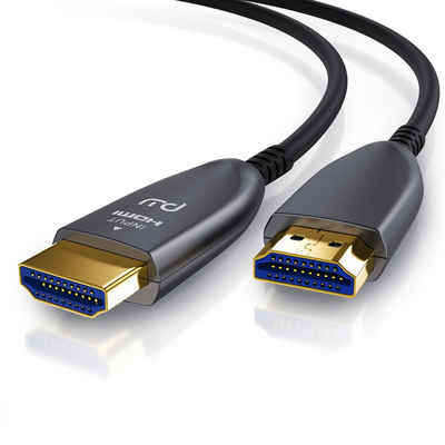 Primewire HDMI-Kabel, 2.0b, HDMI Typ A (5000 cm), Ultra HD Glasfaserkabel, 3-fach geschirmt, 4K, 3D, ARC, Ethernet, 50m