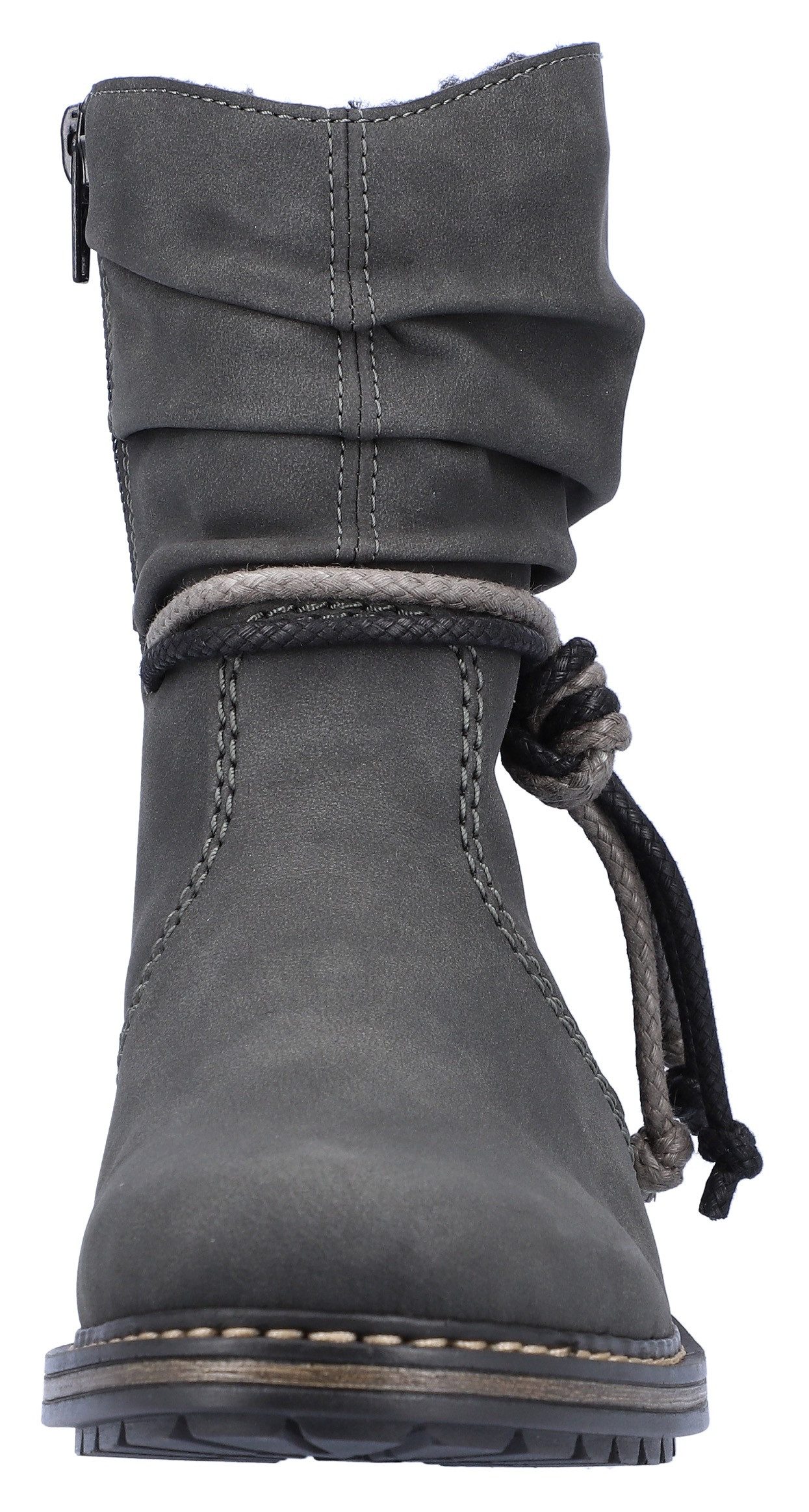 Rieker Winterstiefelette mit Zierbänder am slouchy Schaft – Bild 4 von 5