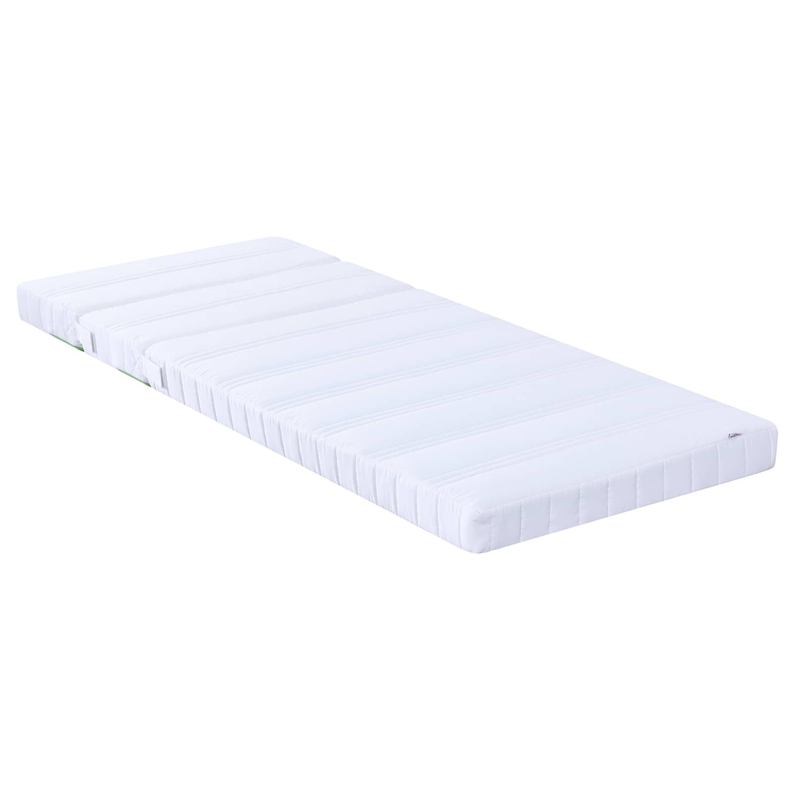 Boxspringmatratze Erweiterbare Schaumstoffmatratze 80 x 200 cm Weiß, vidaXL, 10 cm hoch