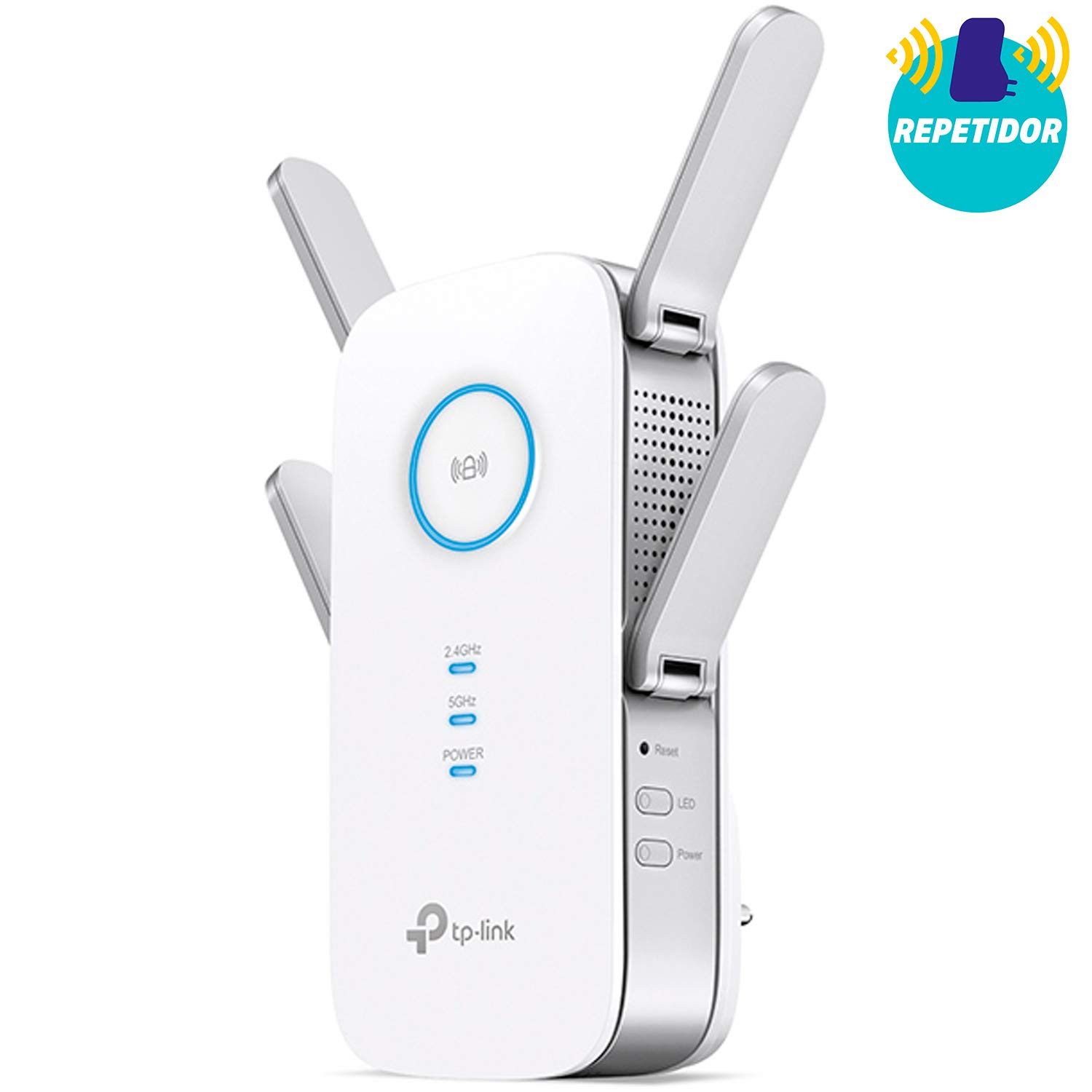 tp-link RE650(EU) WLAN-Repeater, WLAN Dual-Band 1733 Mbit/s, Externe Antennen