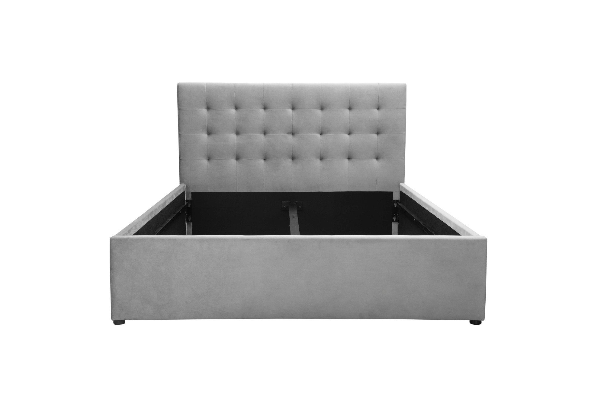 OTTO home Polsterbett Hamar, Knopfsteppung im Kopfteil, bis 250 KG belastbar (3 Breiten: 100cm/ 140cm/ 180cm), in verschiedenen Größen und Stoffen und Farben