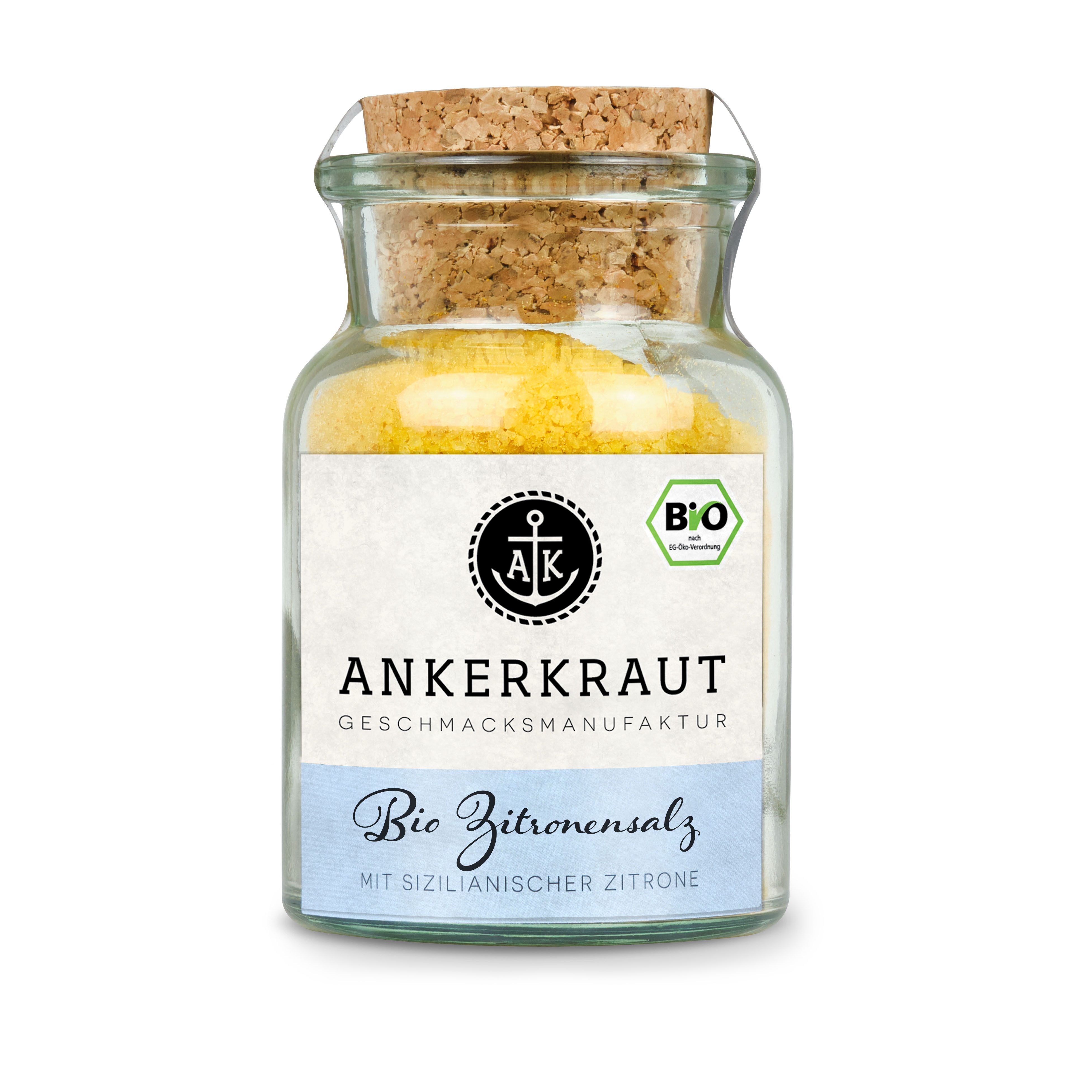 Ankerkraut Gewürz BIO Zitronensalz, BIO Zitronensalz 160g, im Korkenglas