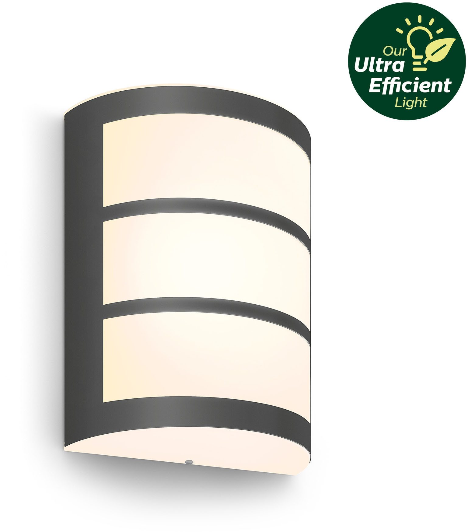 Philips Hue LED Außen-Wandleuchte Outdoor A-Label Python Wand UE 3,8W 27K, LED fest integriert, Warmweiß