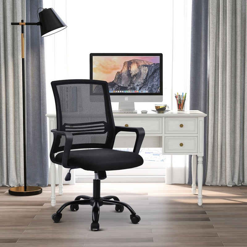 Merax Drehstuhl »Hormes«, Mesh Netz Stuhl Schreibtischstuhl Bürostuhl ergonomisch, mit Wippfunktion