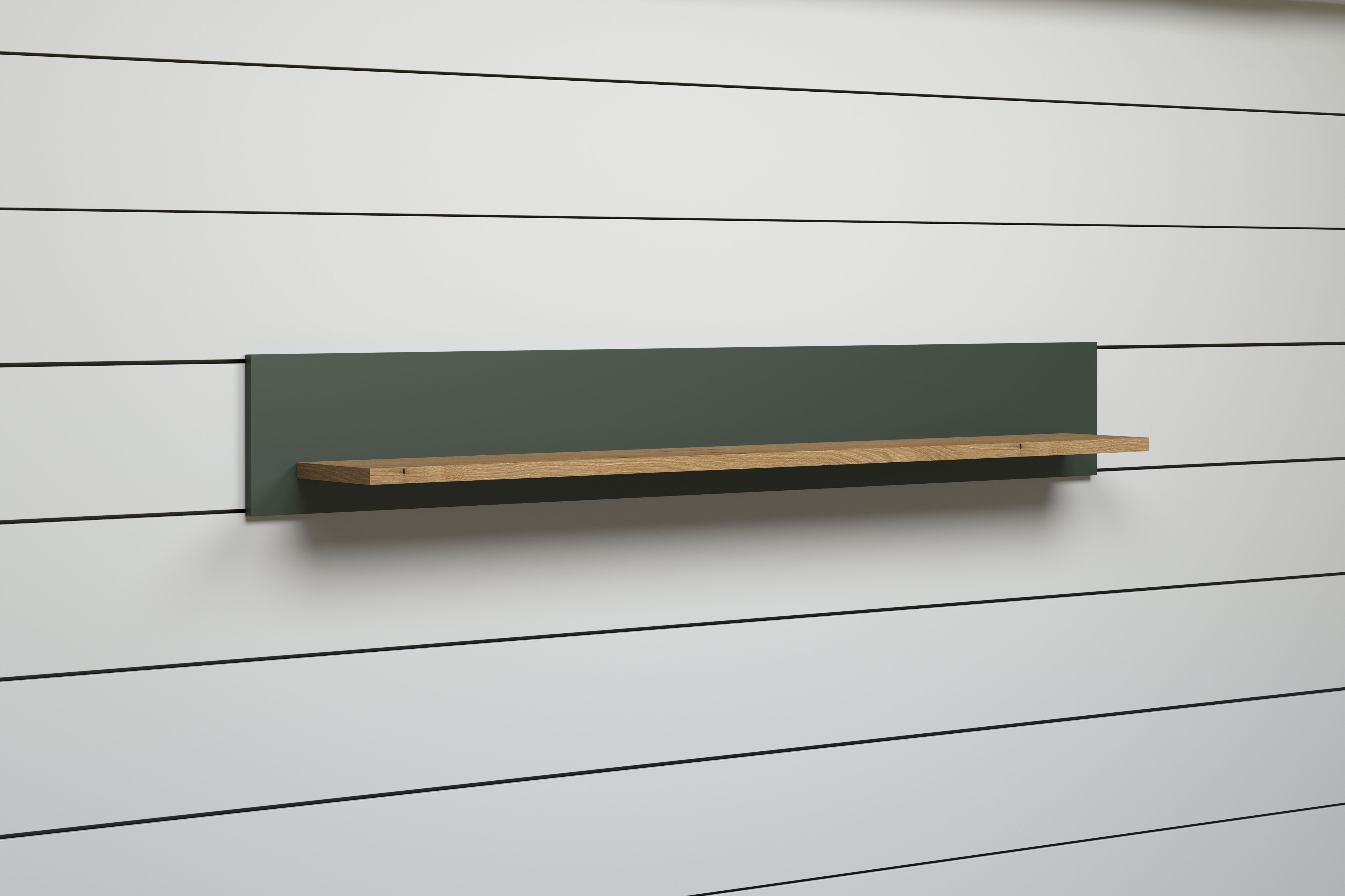 Home affaire Ablageregal Vienna, 1-tlg., Wandregal mit großzügiger Ablagefläche - (B/T/H) 156/22/22 cm