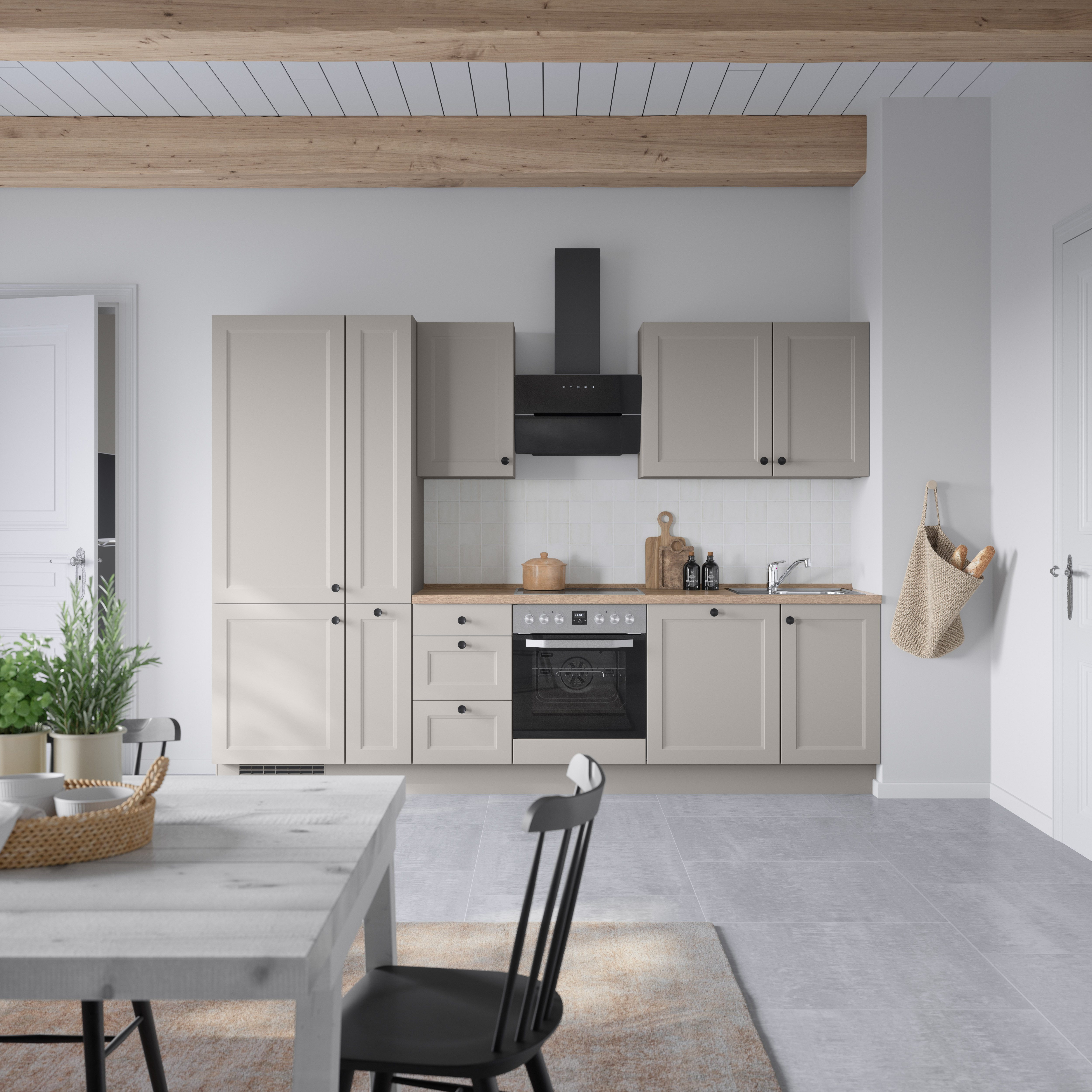 nobilia® Küchenzeile "Cascada II", NEU: individuell anpassbar mit gratis Profi-Beratung, vormontiert, Breite 300 cm, Ausrichtung wählbar, wahlw. mit E-Geräten
