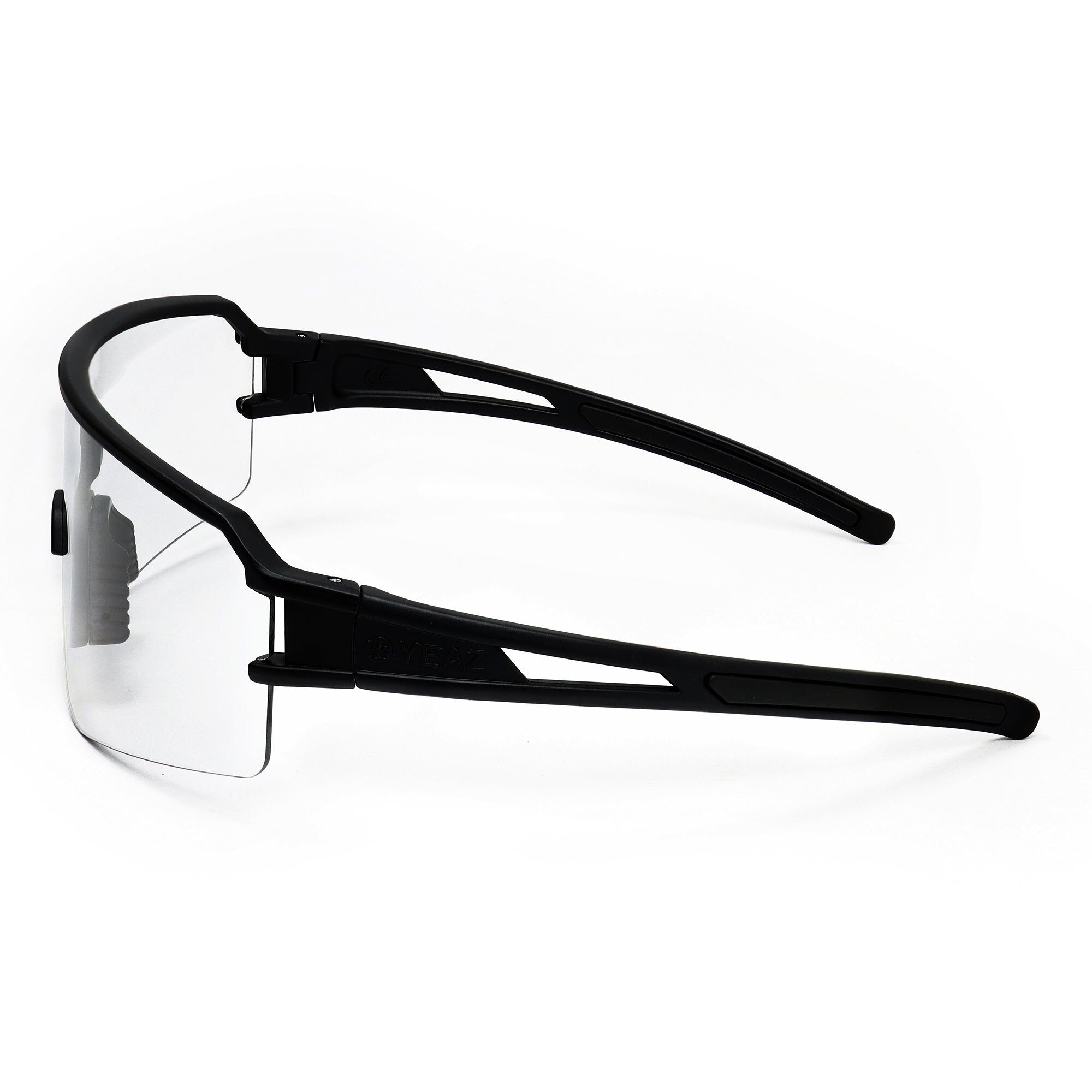YEAZ Sportbrille sport-sonnenbrille Sport-Sonnenbrille weiß/transparent, transparent SUNSPOT / schwarz