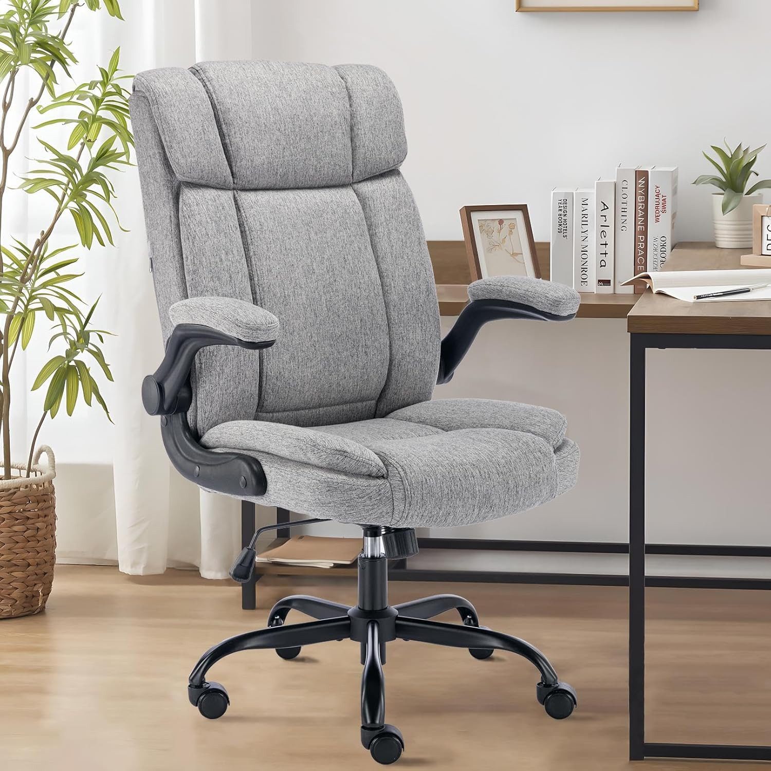 LIYURUI Bürostuhl Ergonomischer 150KG Belastbarkeit Chefsessel günstig online kaufen