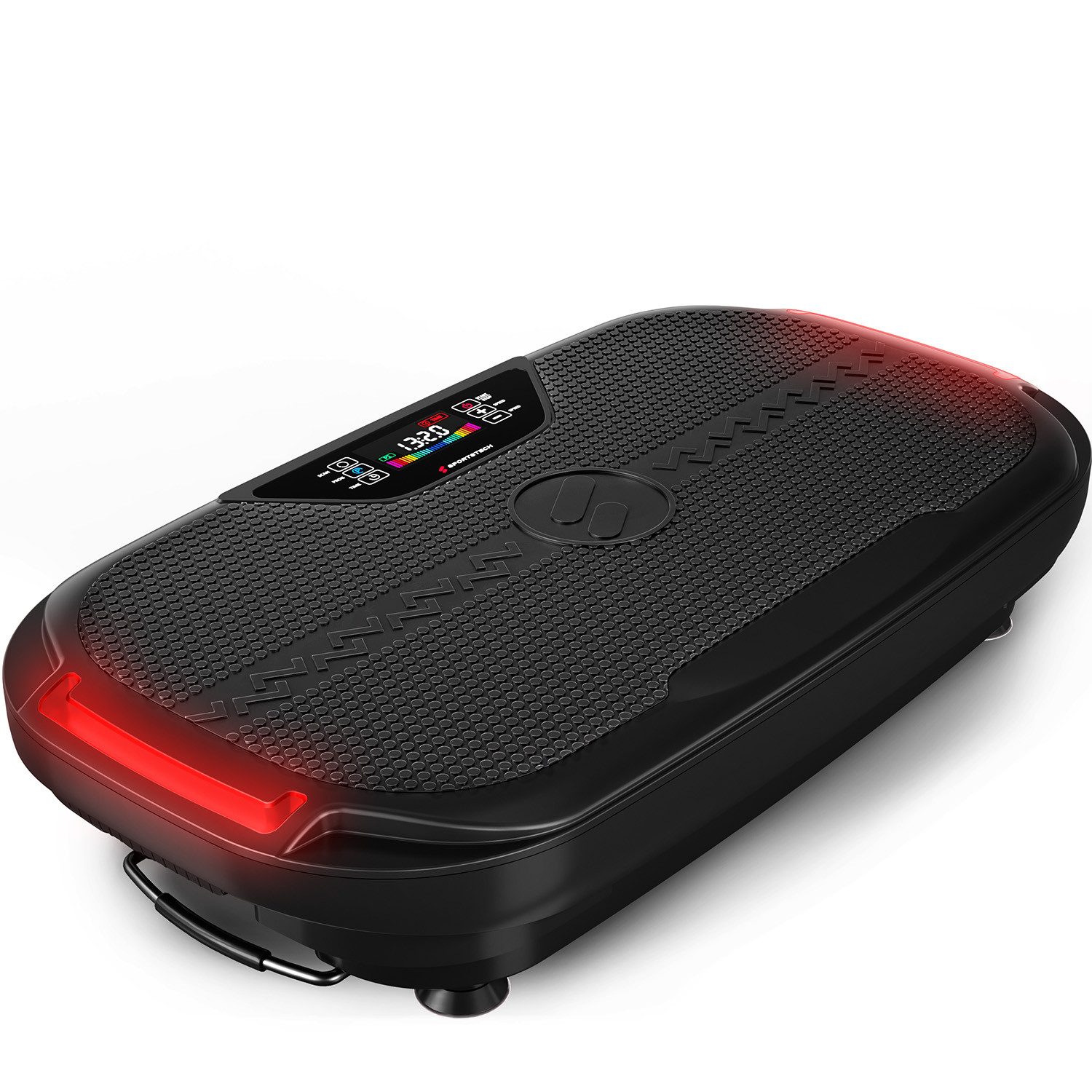 Sportstech Vibrationsplatte VP275, 200 W, Anti-Rutsch-Design, Transportrollen, 7 Farbe LED