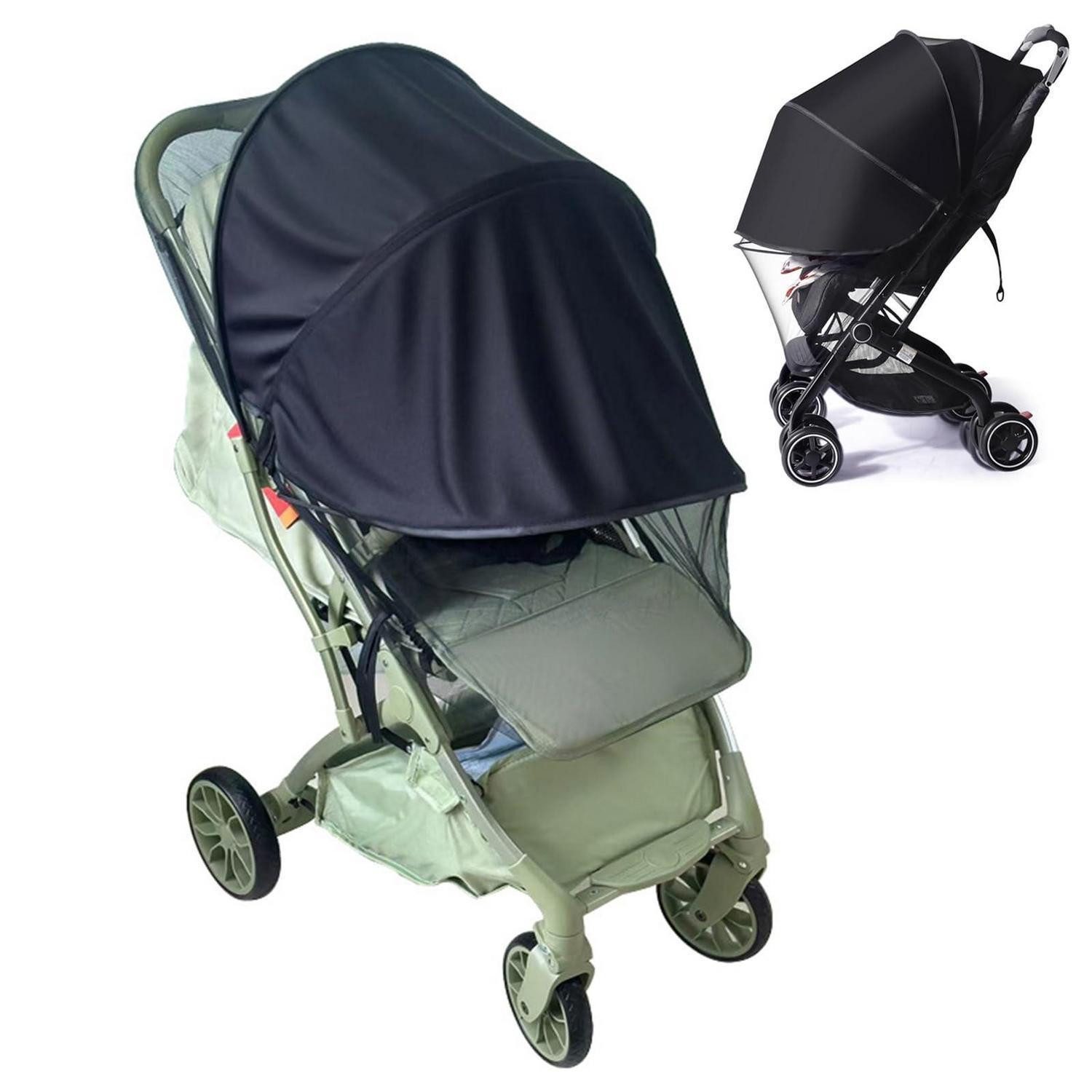LuxusKollektion Kinderwagen-Sonnenschutzhülle Kinderwagen Sonnenschutz Moskitonetz UV50+ 2in1 (1-St)