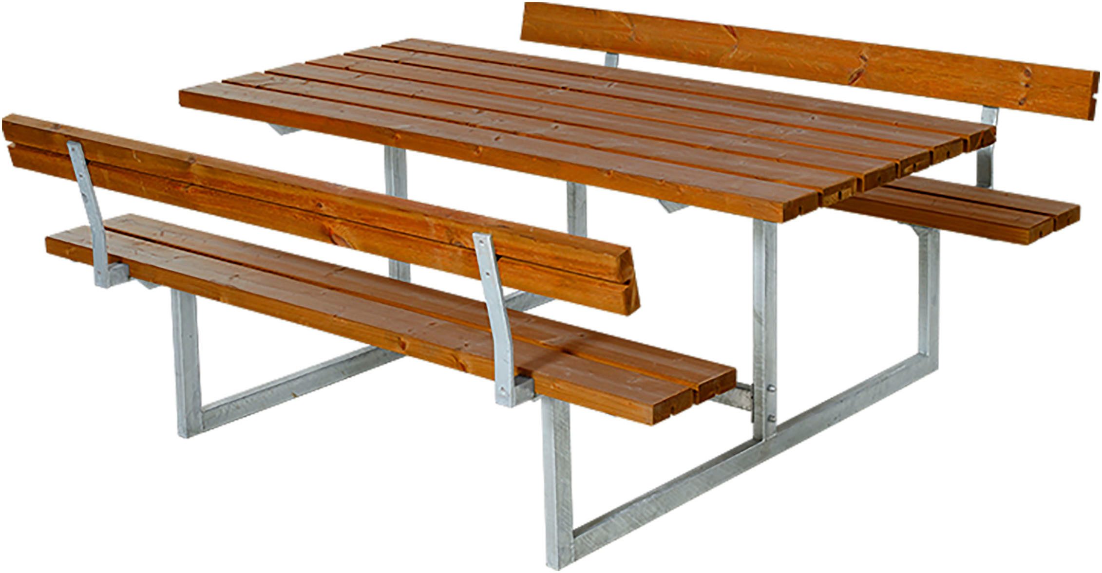 PLUS Garten-Essgruppe »Basic« Kombimöbel + 2 Rückenlehnen, (1-tlg), 177x184x75/45 cm