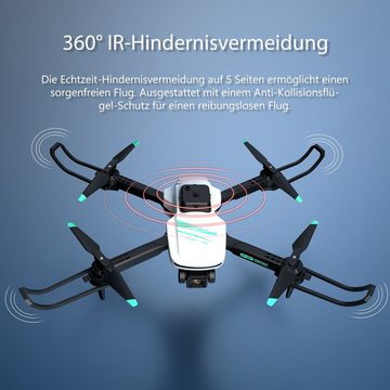 BUMHUM Spielzeug, App-Steuerung, 360-Grad-Hindernisvermeidung Spielzeug-Drohne