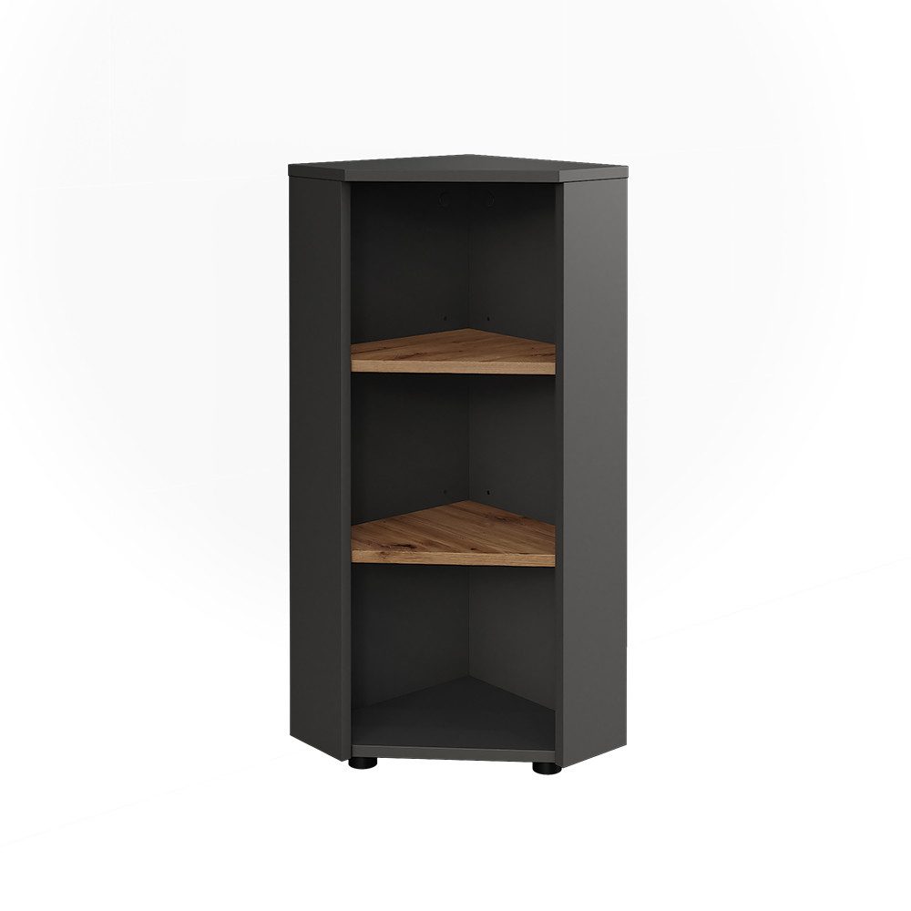 Vicco Midischrank Irma, Anthrazit/Artisan, 33 x 81 cm 3 Ablagefächer günstig online kaufen