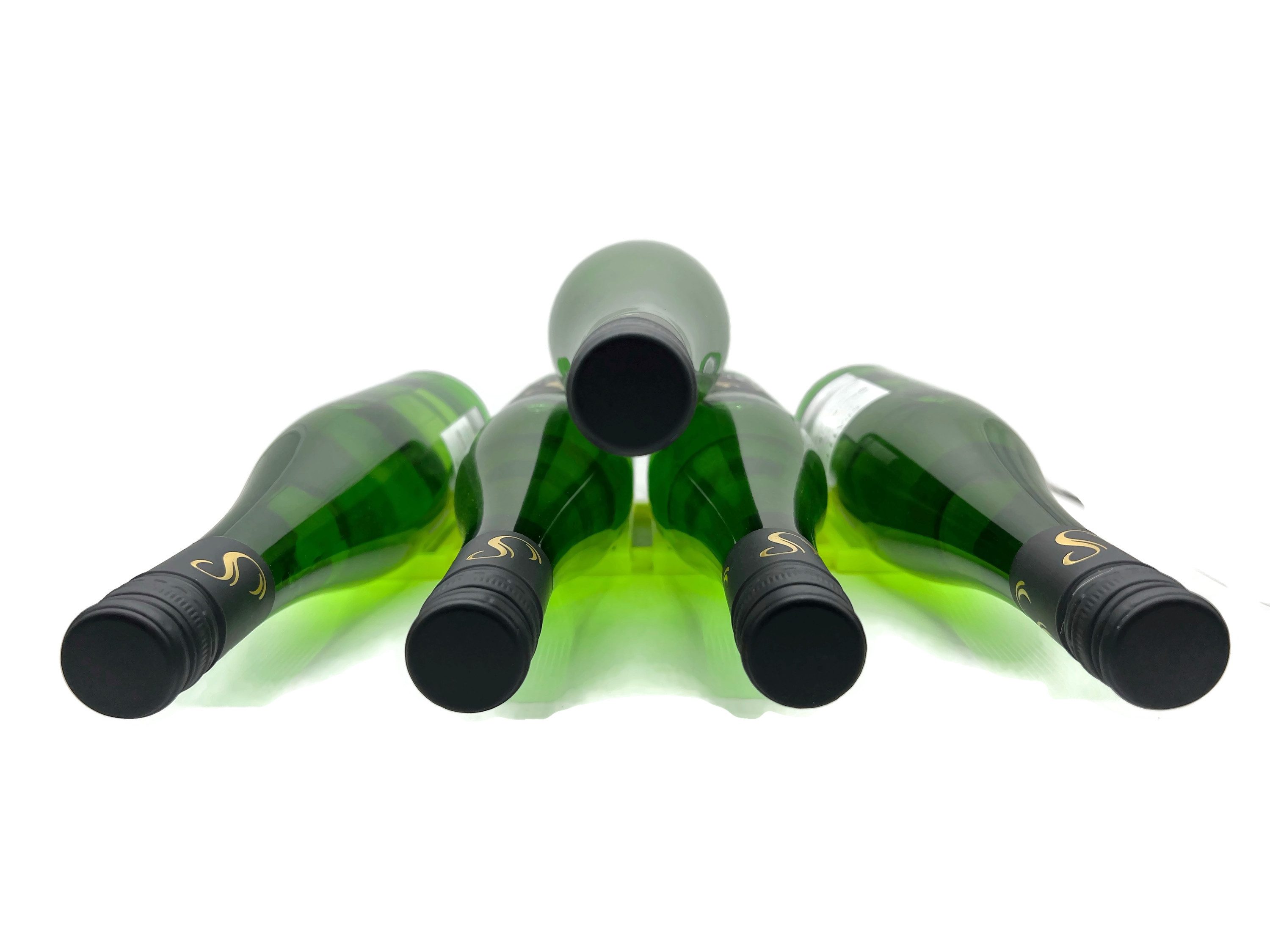eXODA Flaschenablage Flaschenhalter Kühlschrank Flaschenregal für Wein Bier Dosen 2x