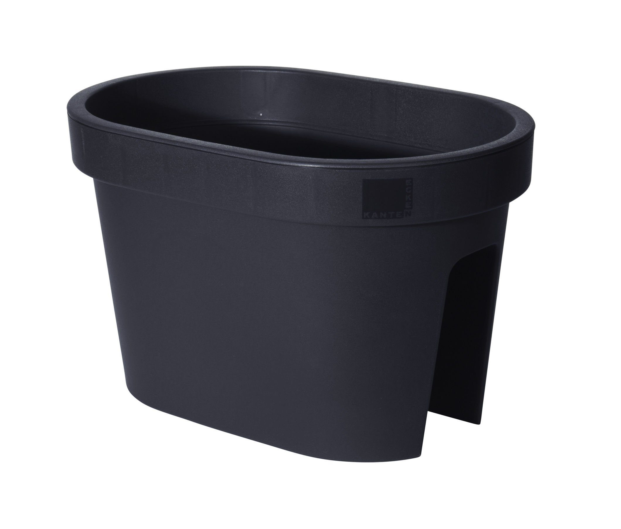 Spetebo Blumentopf Balkon Blumentopf OVAL - klein / anthrazit (Stück, 1 St. günstig online kaufen