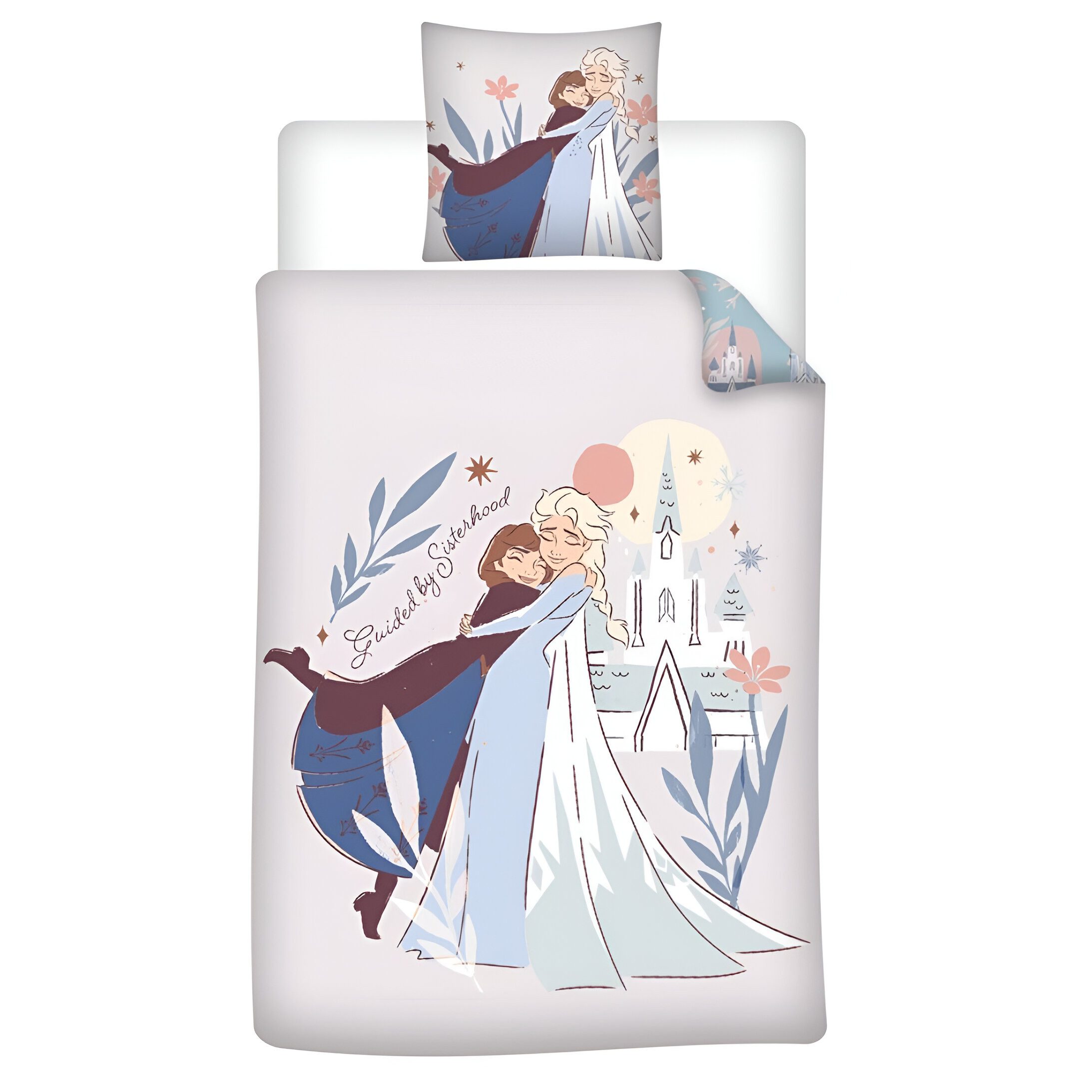 Disney Bettwäsche Disney Die Eiskönigin Bettwäsche Kinderbettwäsche 135/140x200 65x65, Baumwolle, 2 teilig, 100% Baumwolle