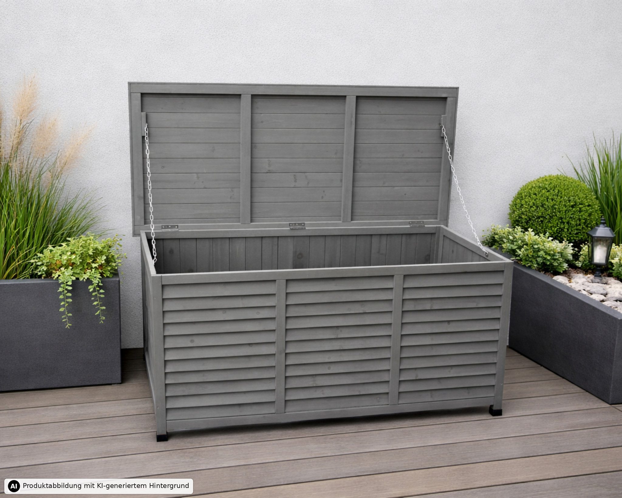 Leco Auflagenbox Kissenbox Aufbewahrungsbox Gartenbox Gartenaufbewahrung VINTAGE