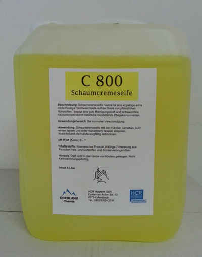 HCR Hygiene Flüssigseife Schaumseife, 5 Liter