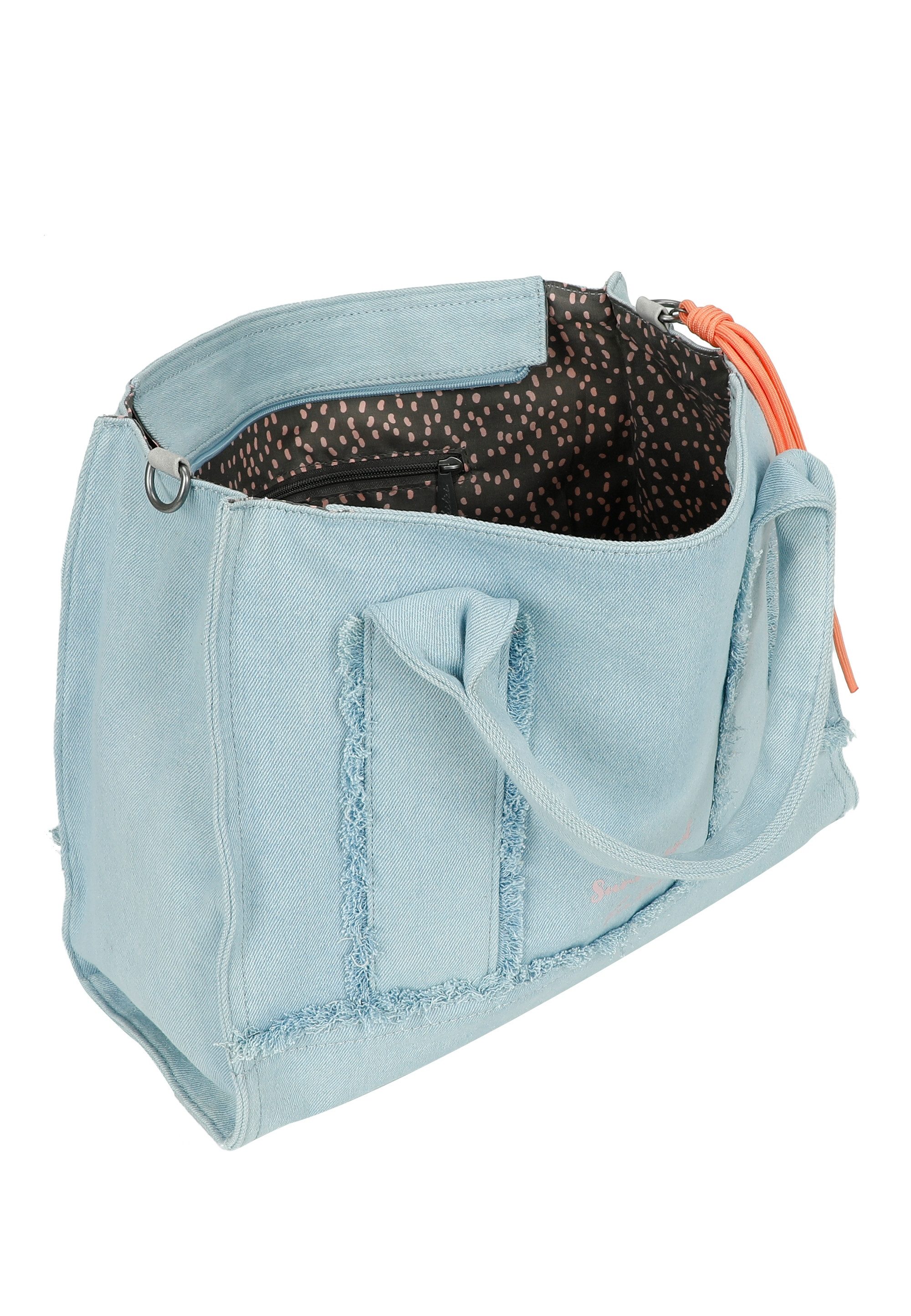 Fritzi aus Preußen Schultertasche Tote Bag Limited Washed Denim, mit Fransen