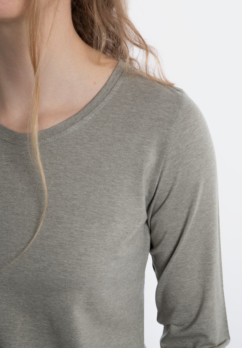 Knit Factory Strickpullover Lily Shirt Urban Green XL Langen Ärmeln (1-tlg)