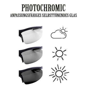 Bestlivings Sportbrille 06498 - Sportsonnenbrille, (Packung, 1-St), selbstönende Fahrradbrille - sonnenschutz Skibrille, UV-Schutzbrille
