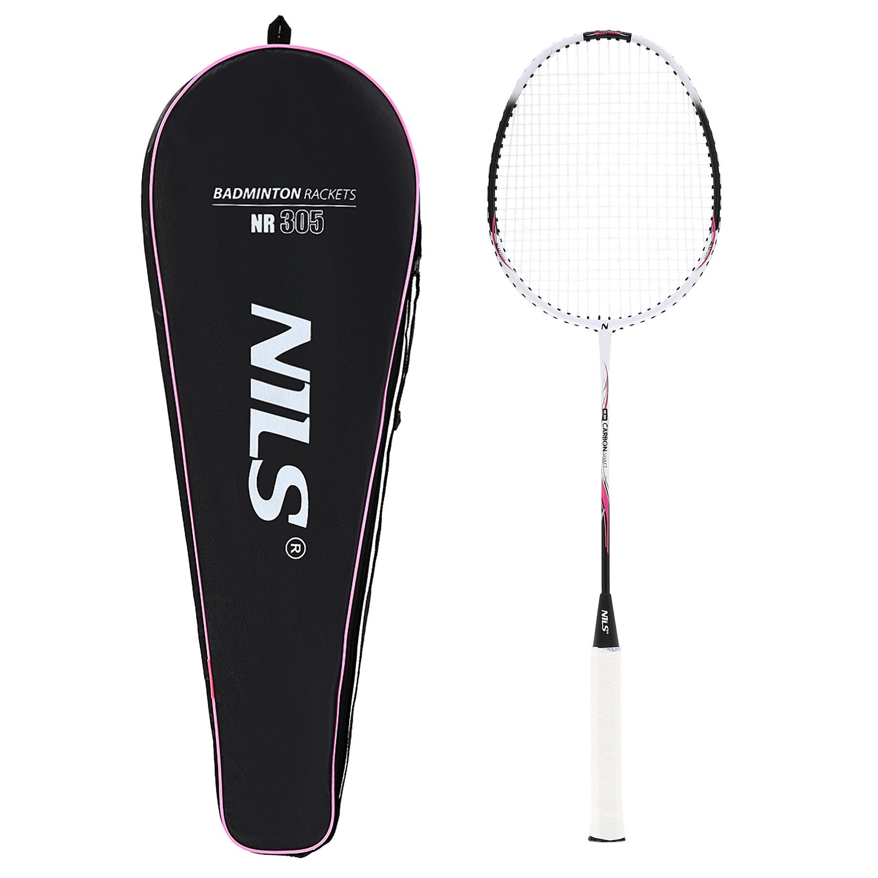 Badmintonschläger NR305 Badmintonschläger Carbon Aluminium mit Hülle