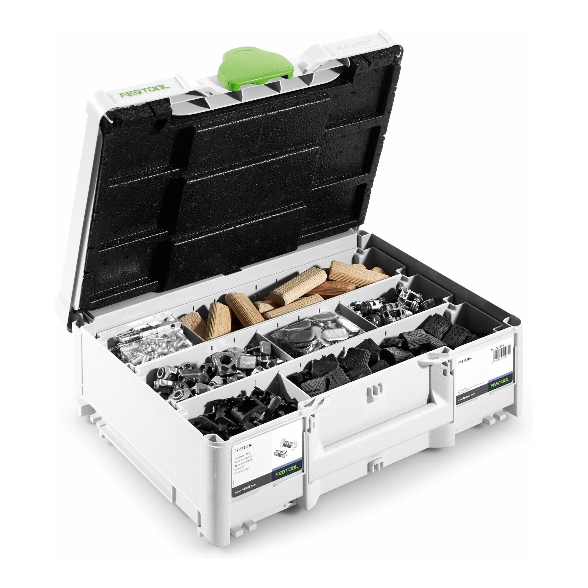 FESTOOL Holzdübel Festool DOMINO Verbinder Sortiment SV-SYS D14