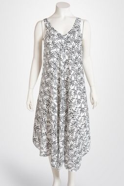PEKIVESSA Sommerkleid Ärmelloses Midikleid A-Linie Viskosekleid (Einzelartikel, 1-tlg) breite Träger
