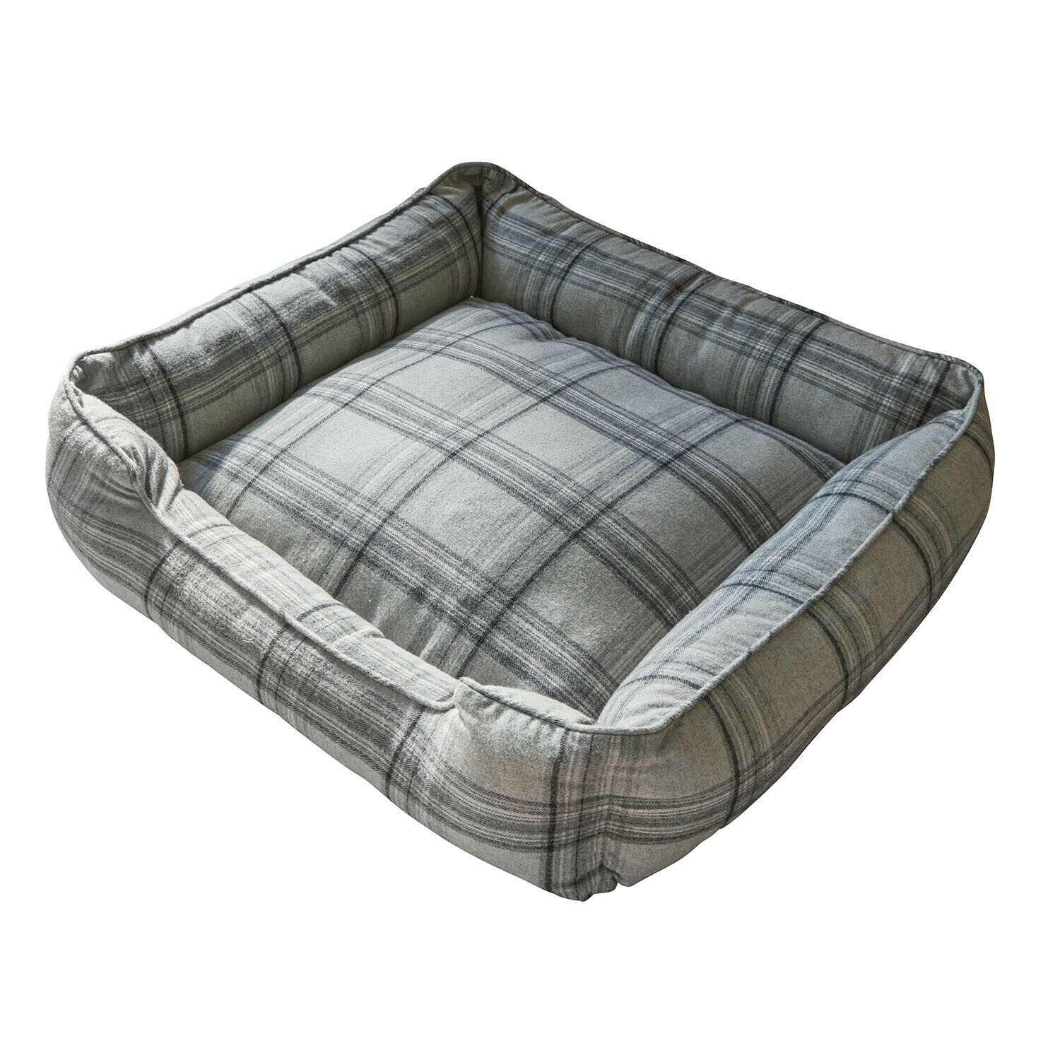 Mirabeau Hundebett Bett für Haustiere Creswyn grau/kariert