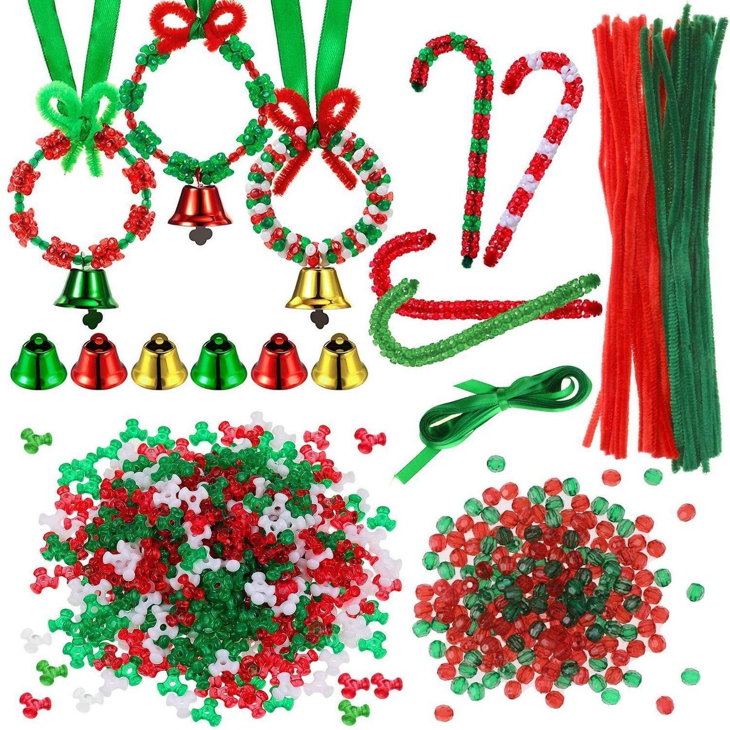 LuxusKollektion Kreativset Weihnachts Bastelset rot/grün 1200+ Teile