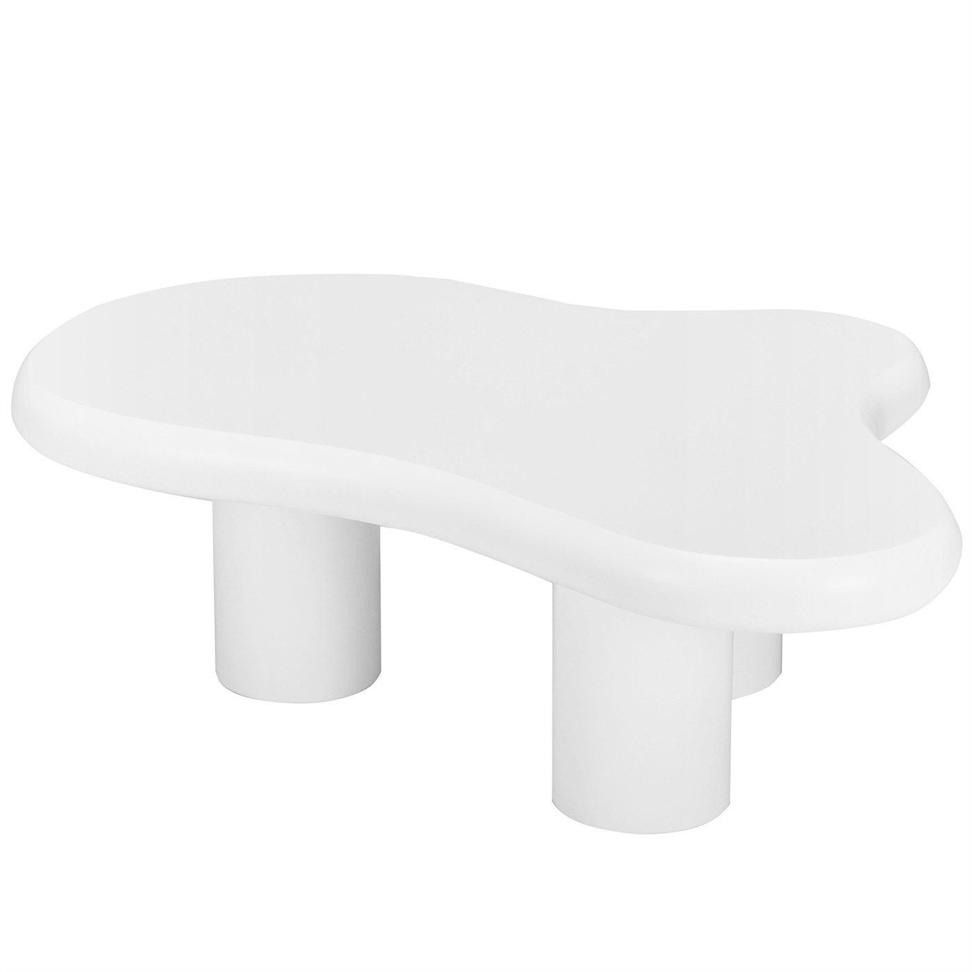 autolock Couchtisch Kreativer Couchtisch,Unregelmäßiger Couchtisch in Wolkenform, Sofatisch,97x67x32cm,MDF mit Filzunterlagen,lackierte Oberfläche