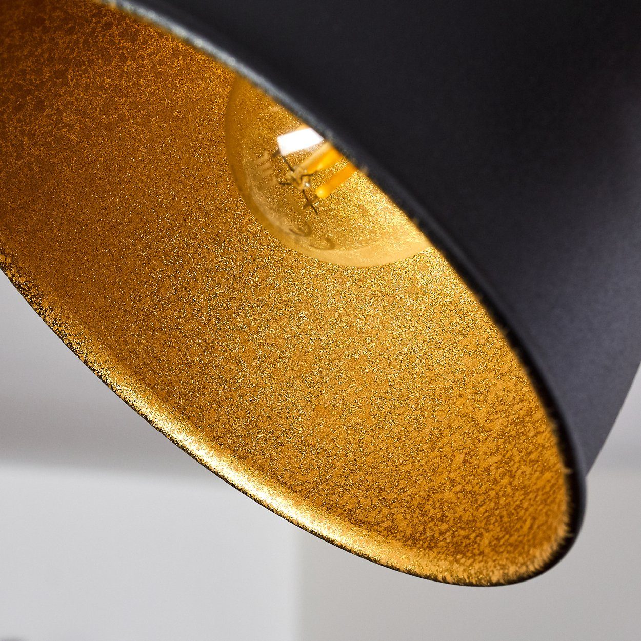 Spot im 4xE14, Schwarz/Gold, in Retro/Vintage Strahlern, Leuchtmittel, Deckenlampe »Ardore« mit Deckenleuchte aus Metall Design ohne hofstein verstellbaren