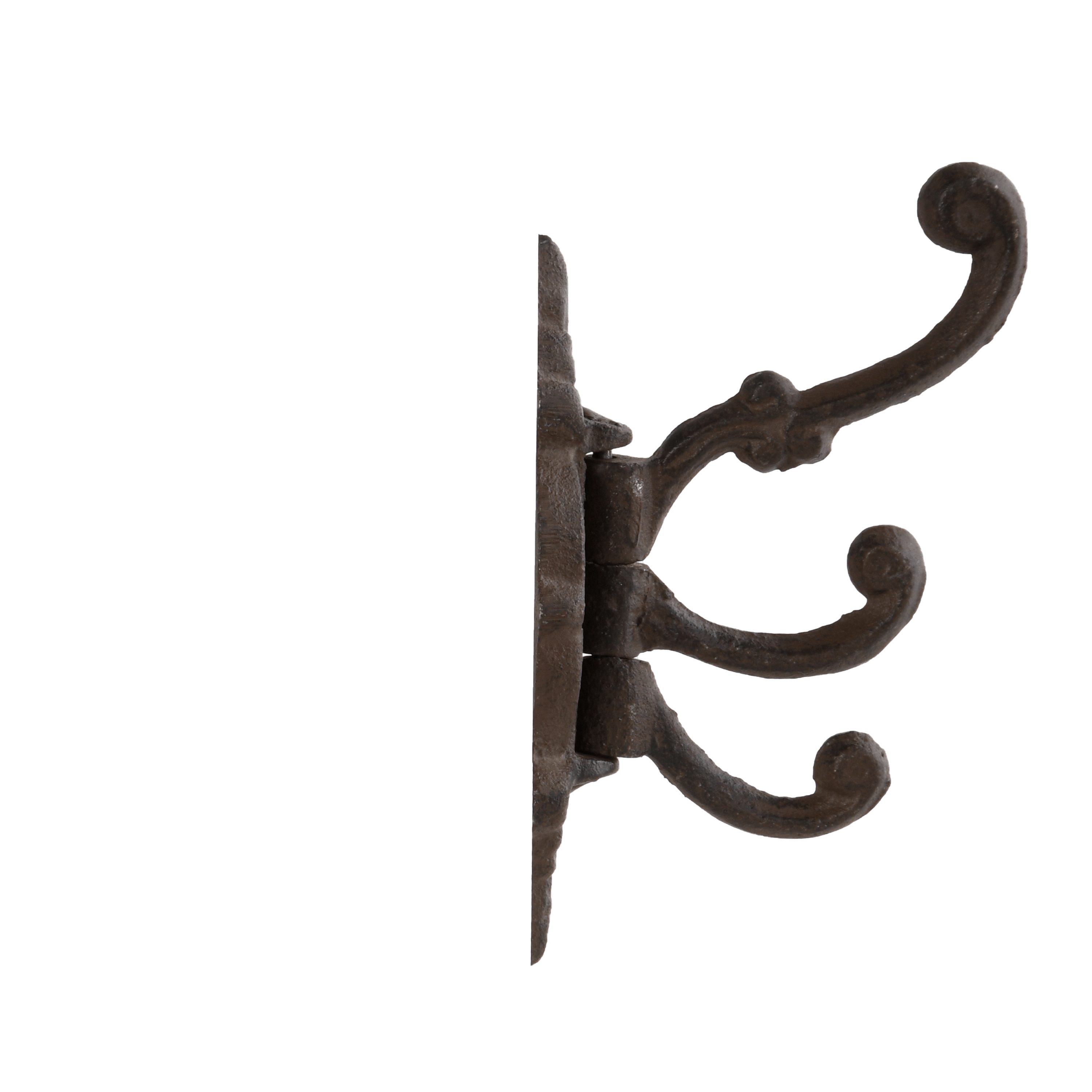 esschert design Wandhaken Haken Garderobe Handtuchhaken Landhaus Gusseisen drehbar 3 längen