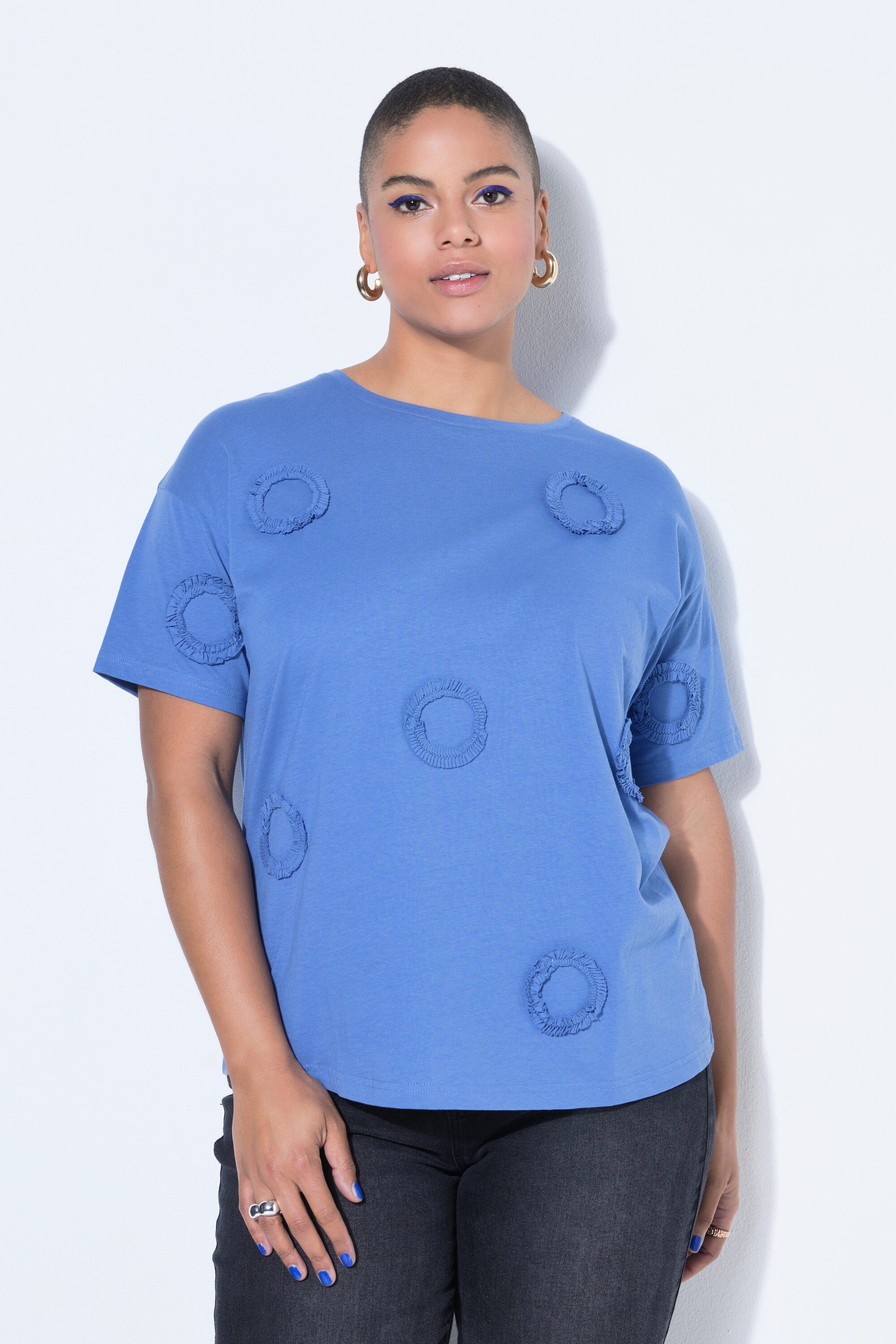 Studio Untold T-Shirt T-Shirt oversized 3D Kreise günstig online kaufen